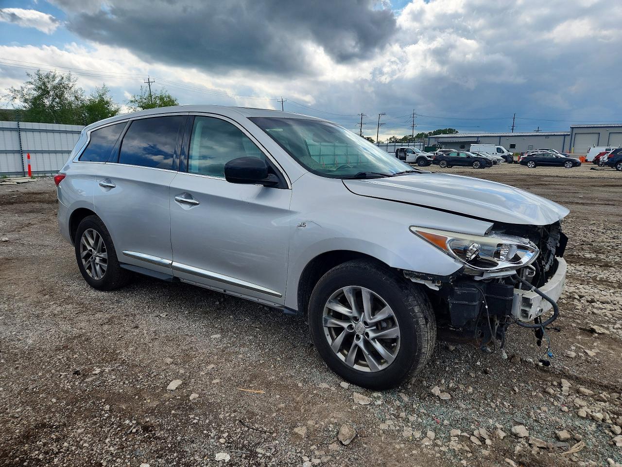 2014 Infiniti Qx60 Base Silver vin: 5N1AL0MM0EC535744