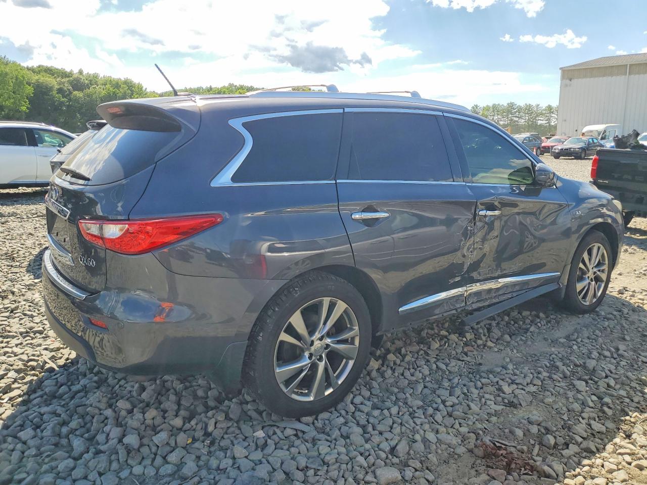 2014 Infiniti Qx60 Base Gray vin: 5N1AL0MM0EC547585