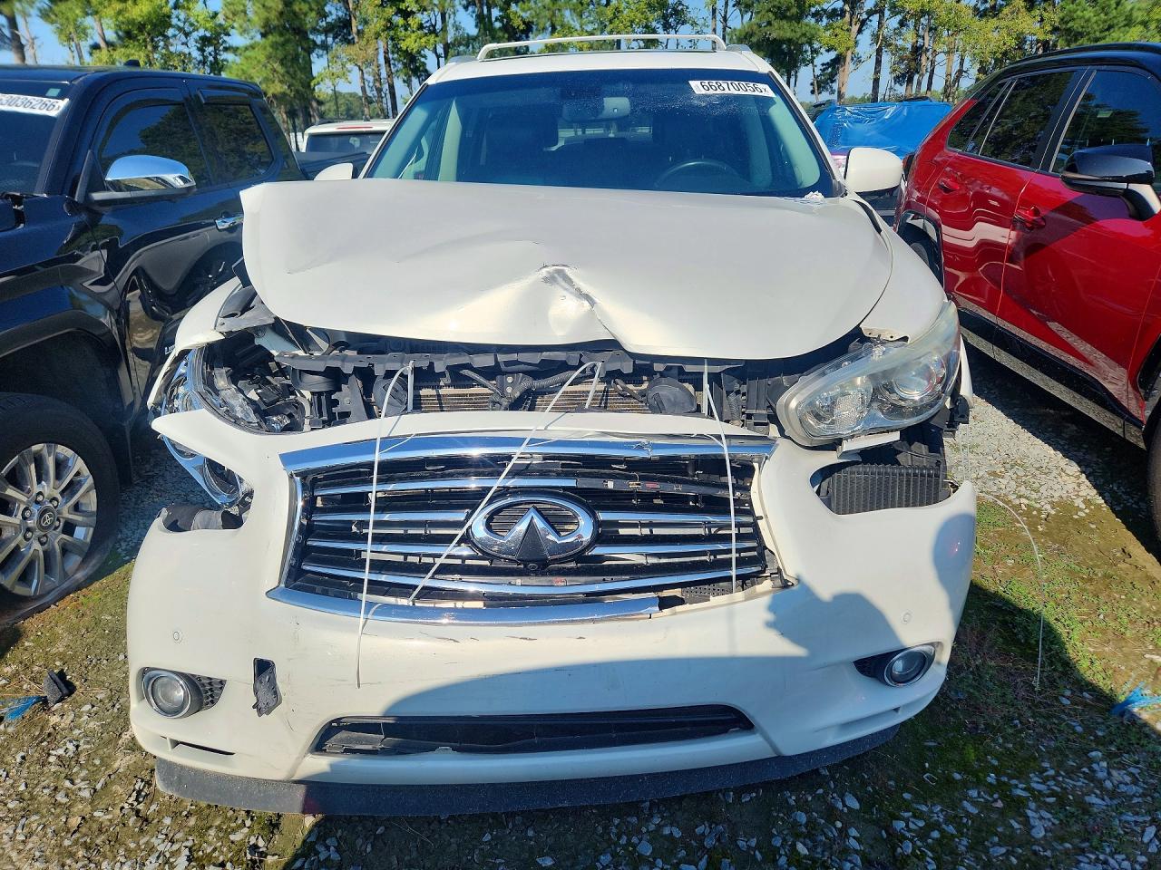 2014 Infiniti Qx60 Base White vin: 5N1AL0MM0EC552334