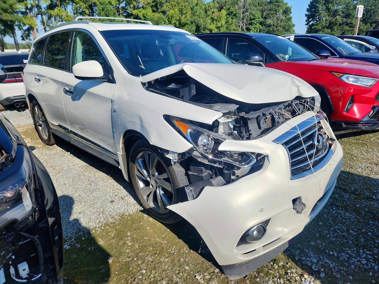 2014 Infiniti Qx60 Base White vin: 5N1AL0MM0EC552334