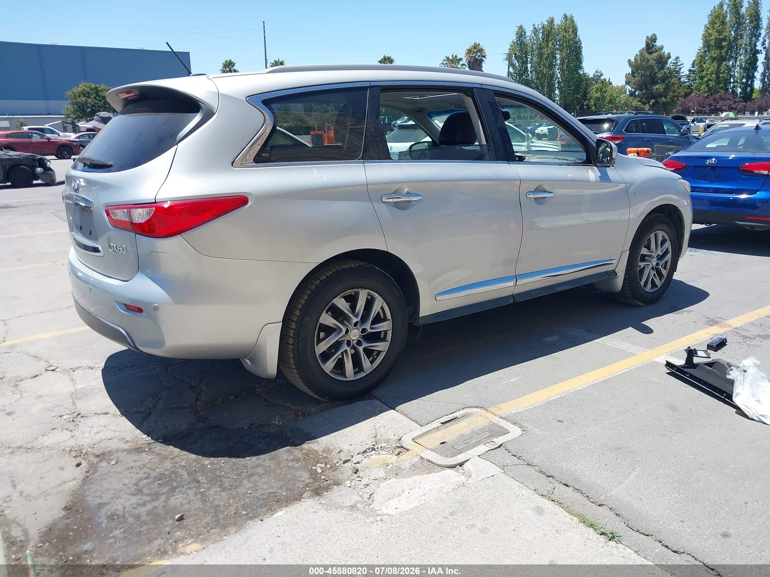 2015 Infiniti Qx60   Silver vin: 5N1AL0MM0FC500249