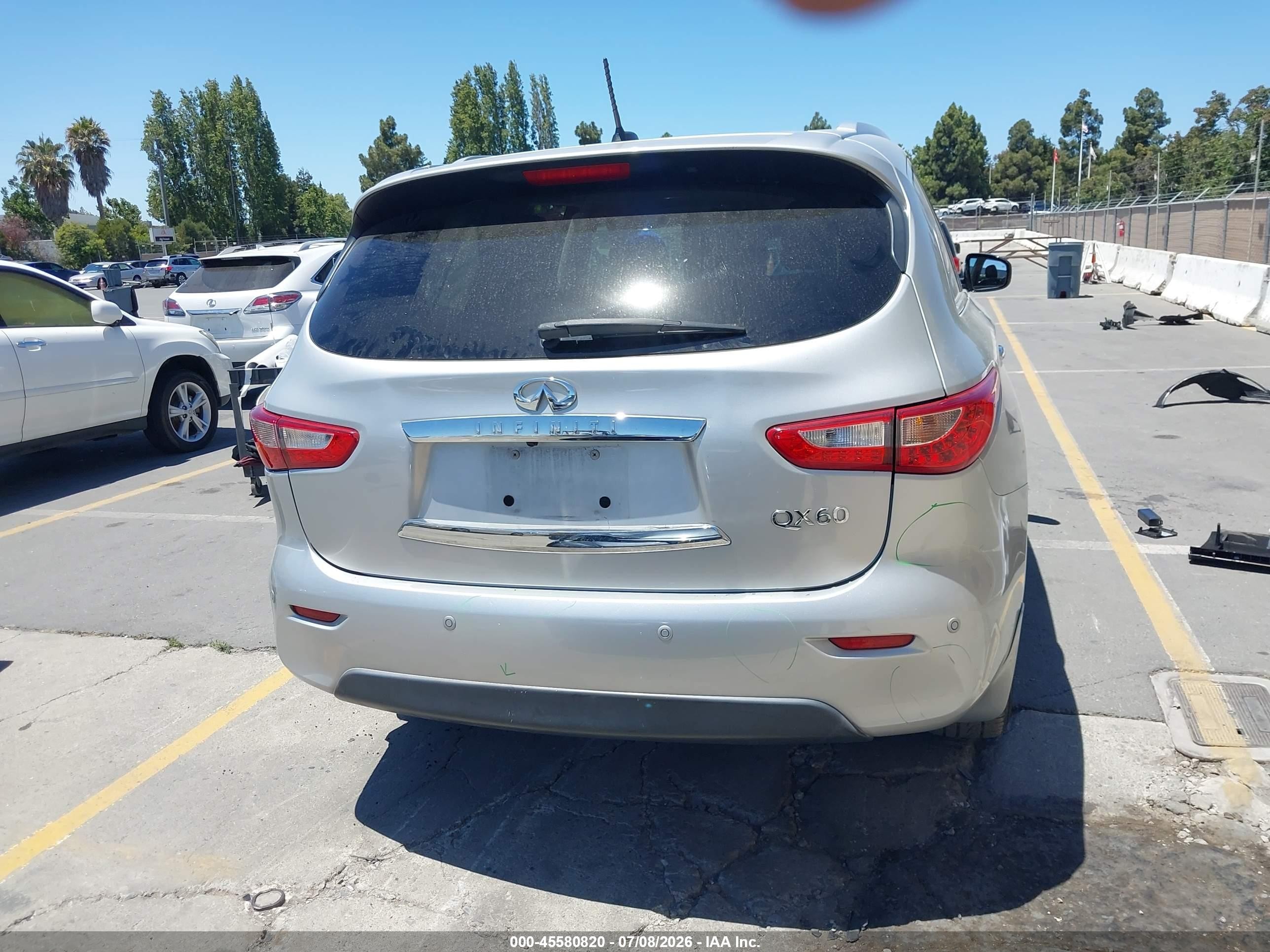 2015 Infiniti Qx60   Silver vin: 5N1AL0MM0FC500249