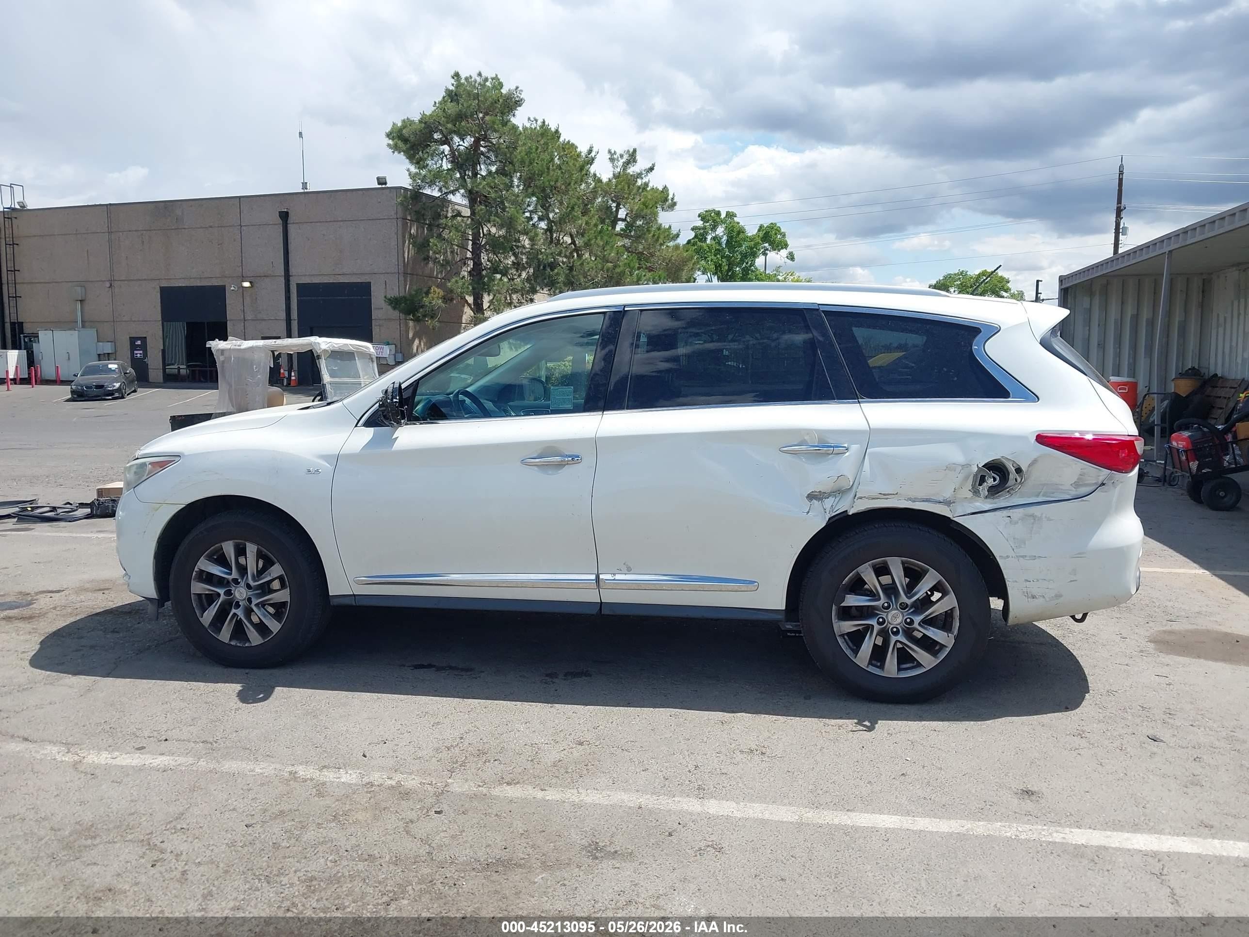 2015 Infiniti Qx60 White vin: 5N1AL0MM0FC501157