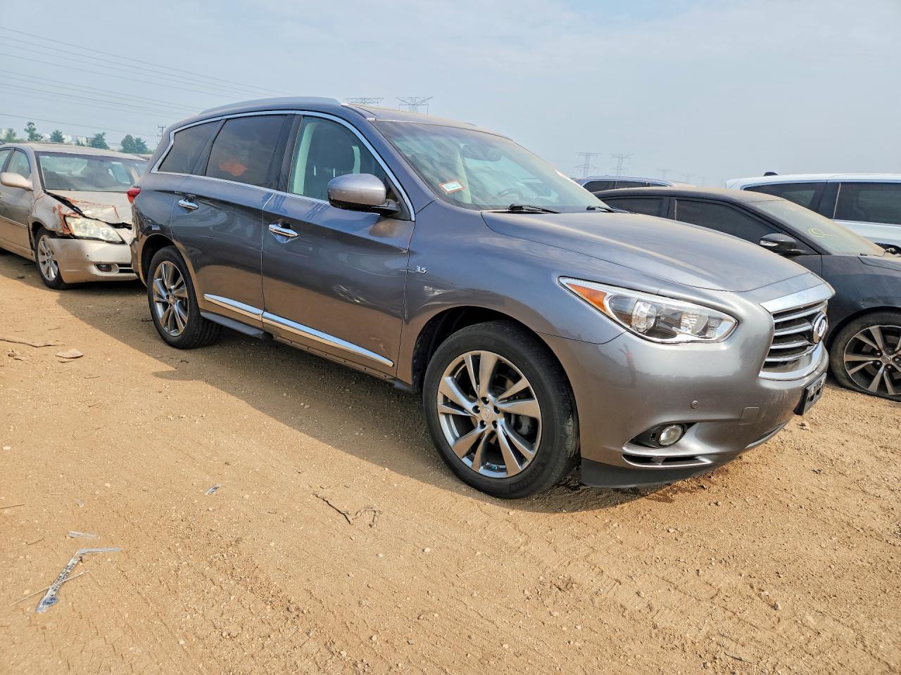 2015 Infiniti Qx60 Base Gray vin: 5N1AL0MM0FC506570
