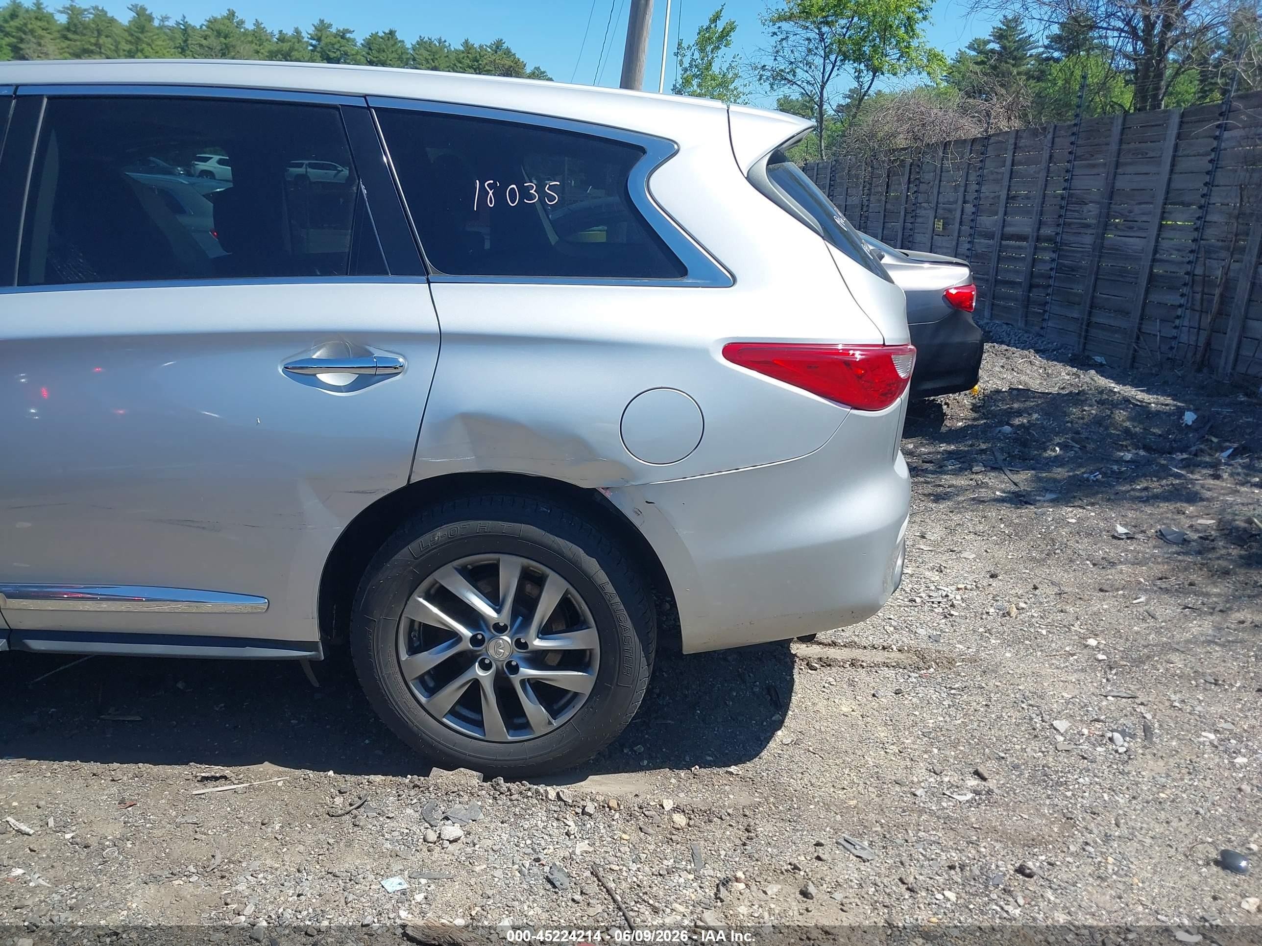 2015 Infiniti Qx60   Silver vin: 5N1AL0MM0FC516306