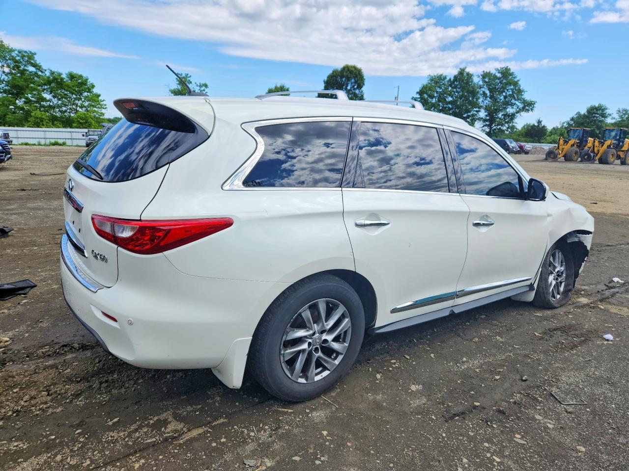 2015 Infiniti Qx60 Base White vin: 5N1AL0MM0FC516354