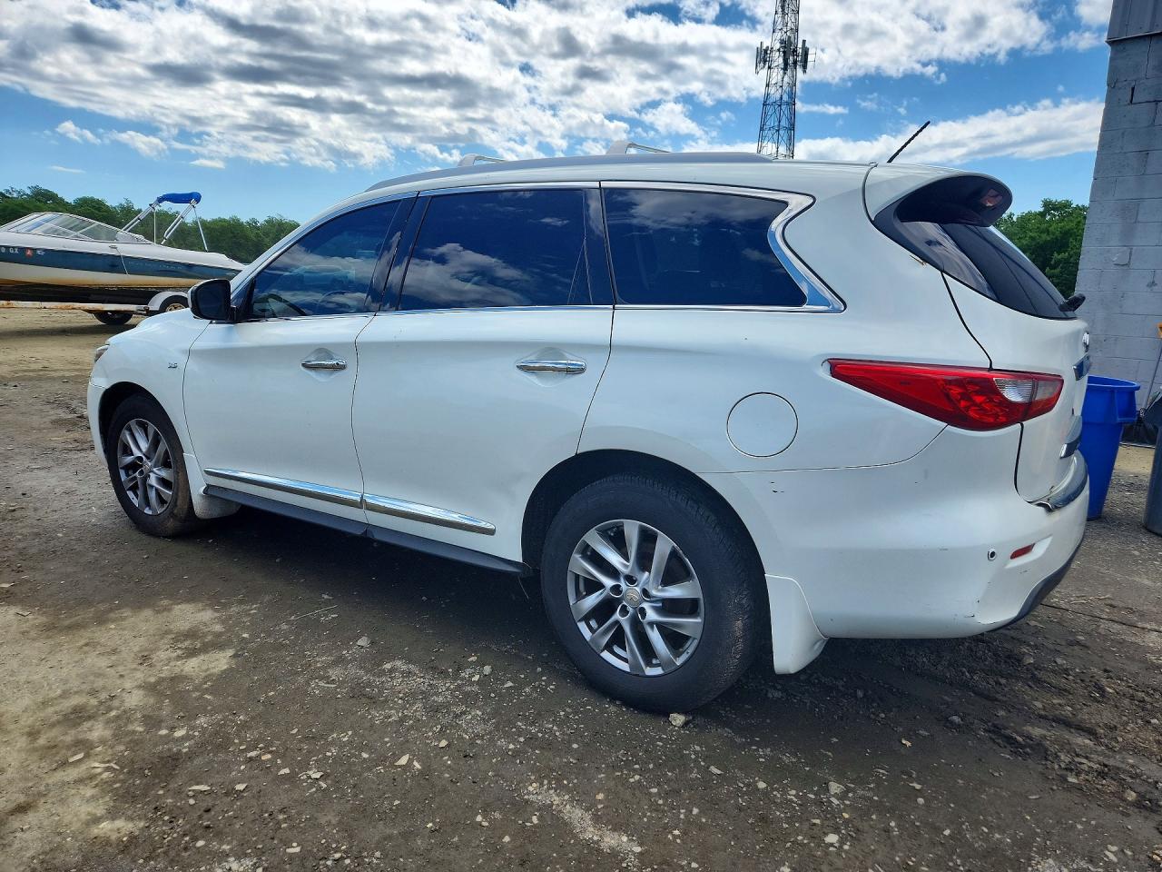 2015 Infiniti Qx60 Base White vin: 5N1AL0MM0FC516354