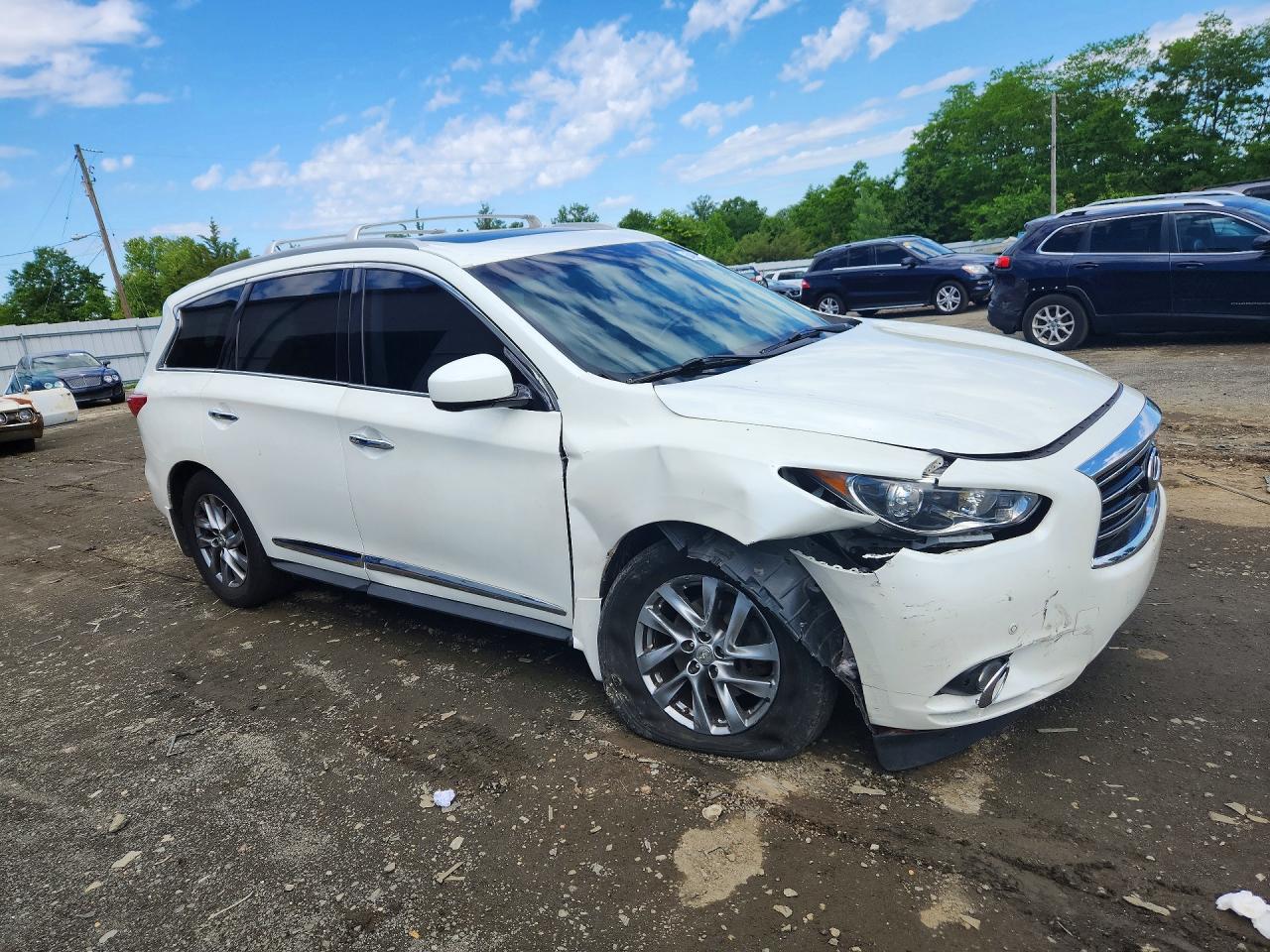 2015 Infiniti Qx60 Base White vin: 5N1AL0MM0FC516354
