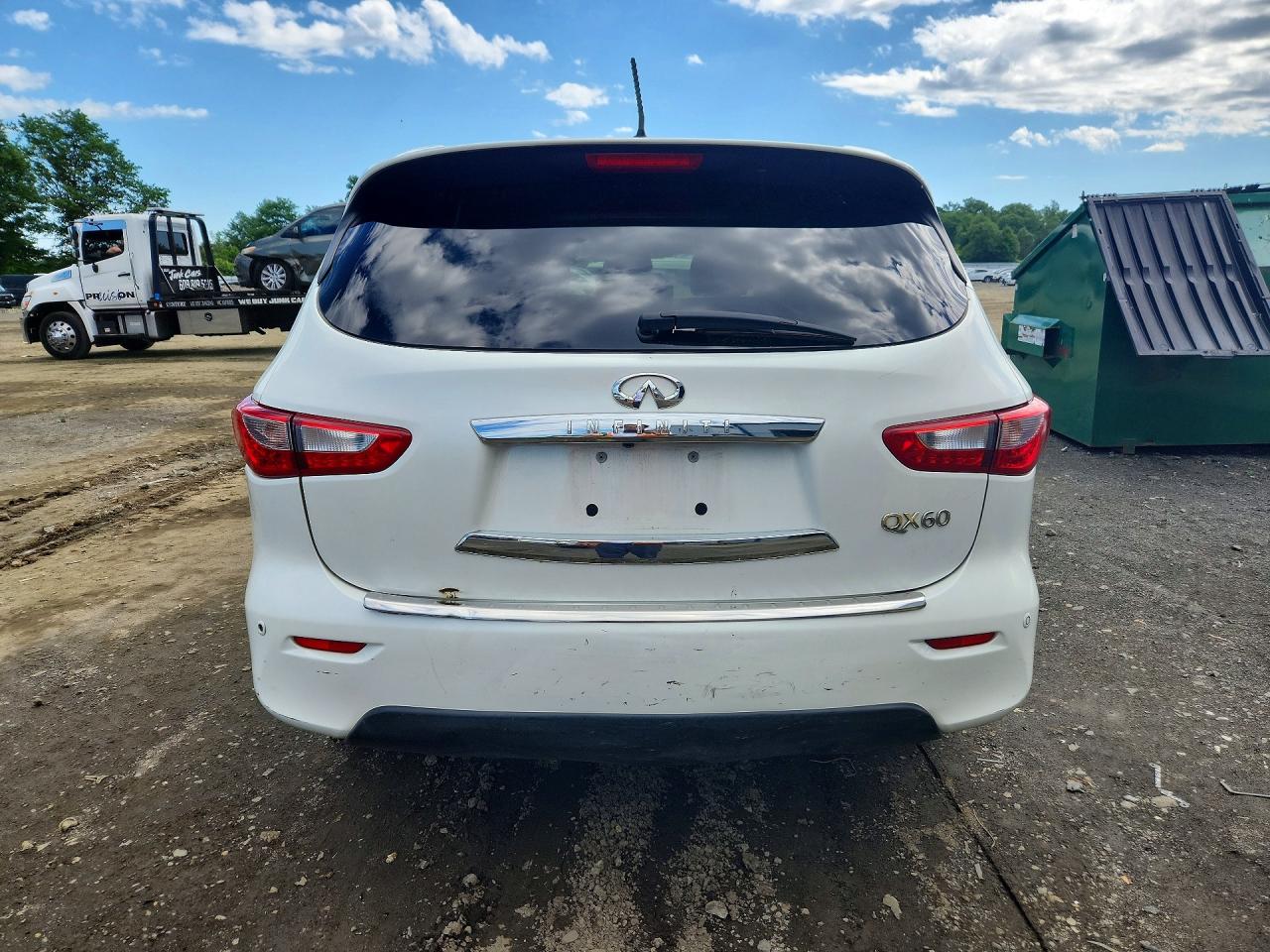 2015 Infiniti Qx60 Base White vin: 5N1AL0MM0FC516354