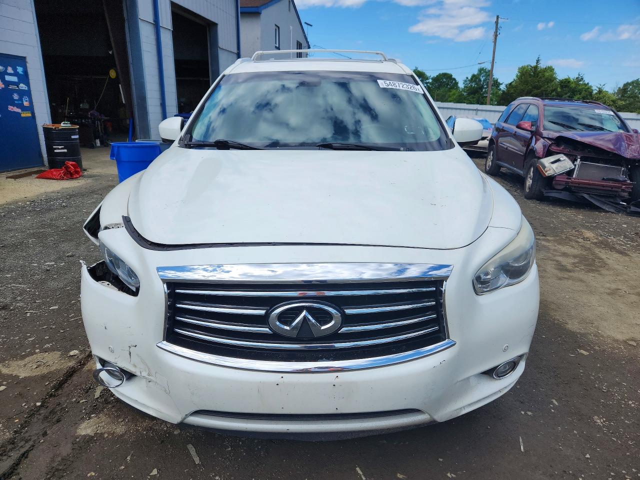 2015 Infiniti Qx60 Base White vin: 5N1AL0MM0FC516354