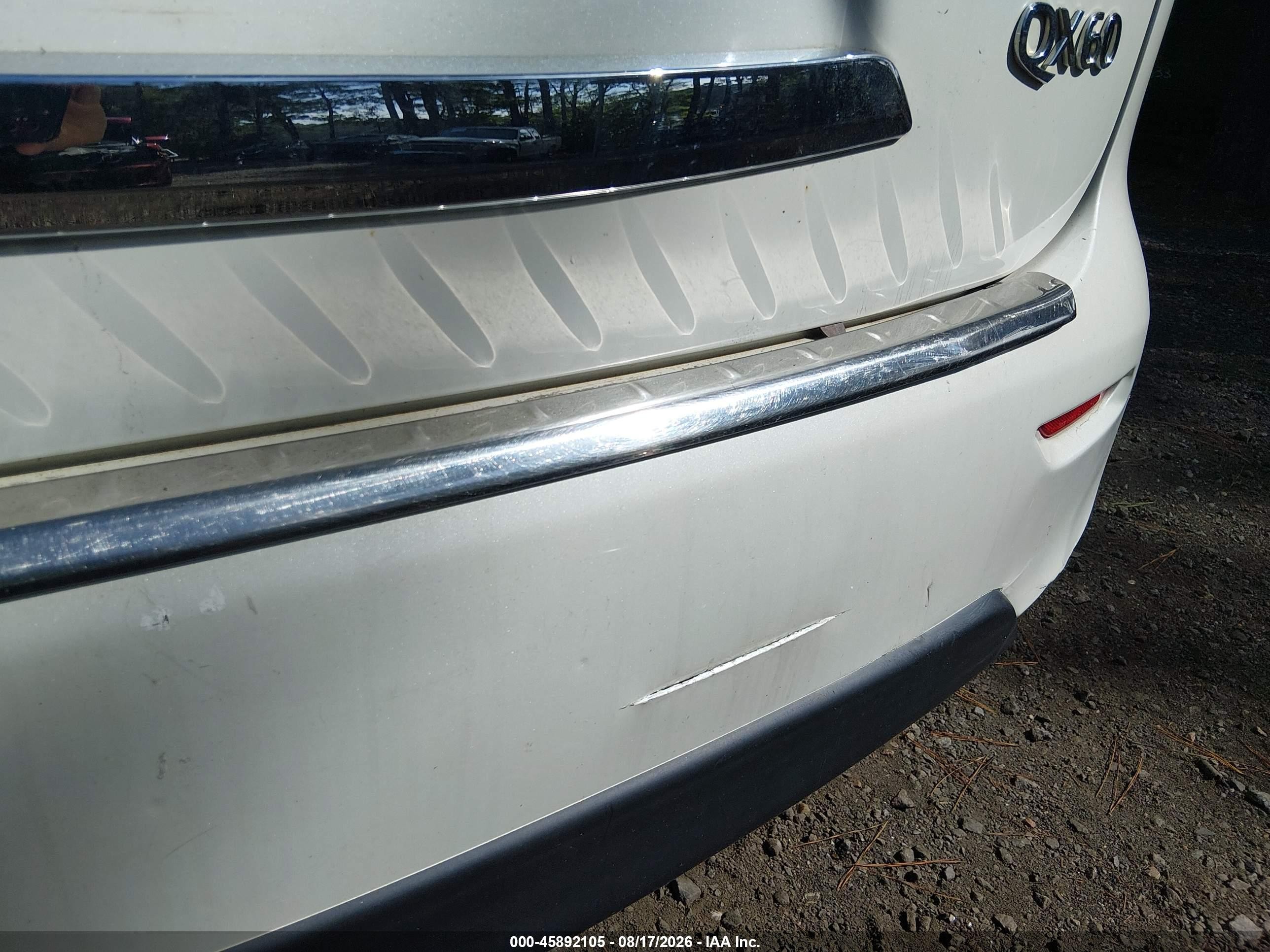 2015 Infiniti Qx60   White vin: 5N1AL0MM0FC516371