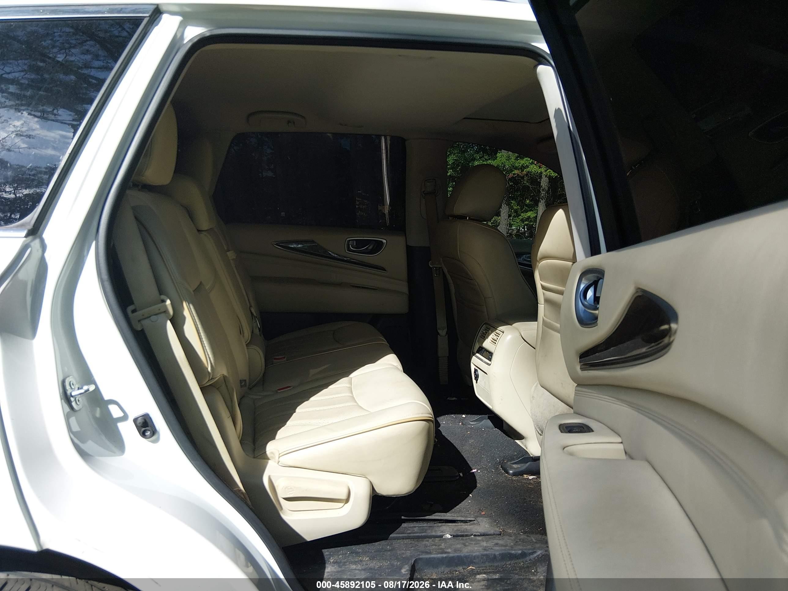 2015 Infiniti Qx60   White vin: 5N1AL0MM0FC516371