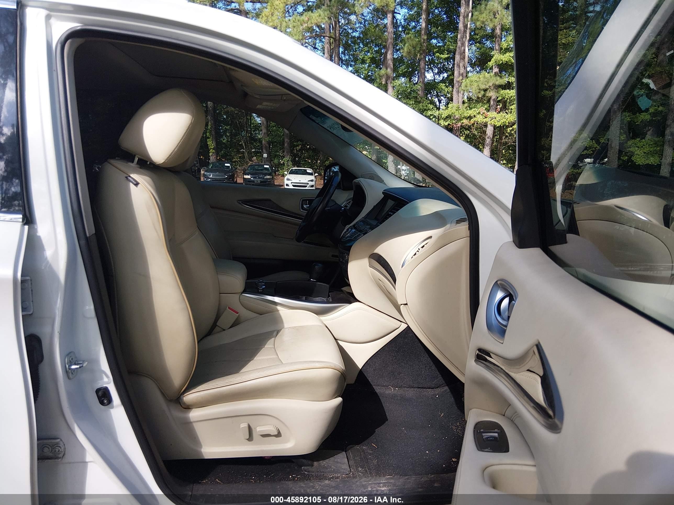 2015 Infiniti Qx60   White vin: 5N1AL0MM0FC516371