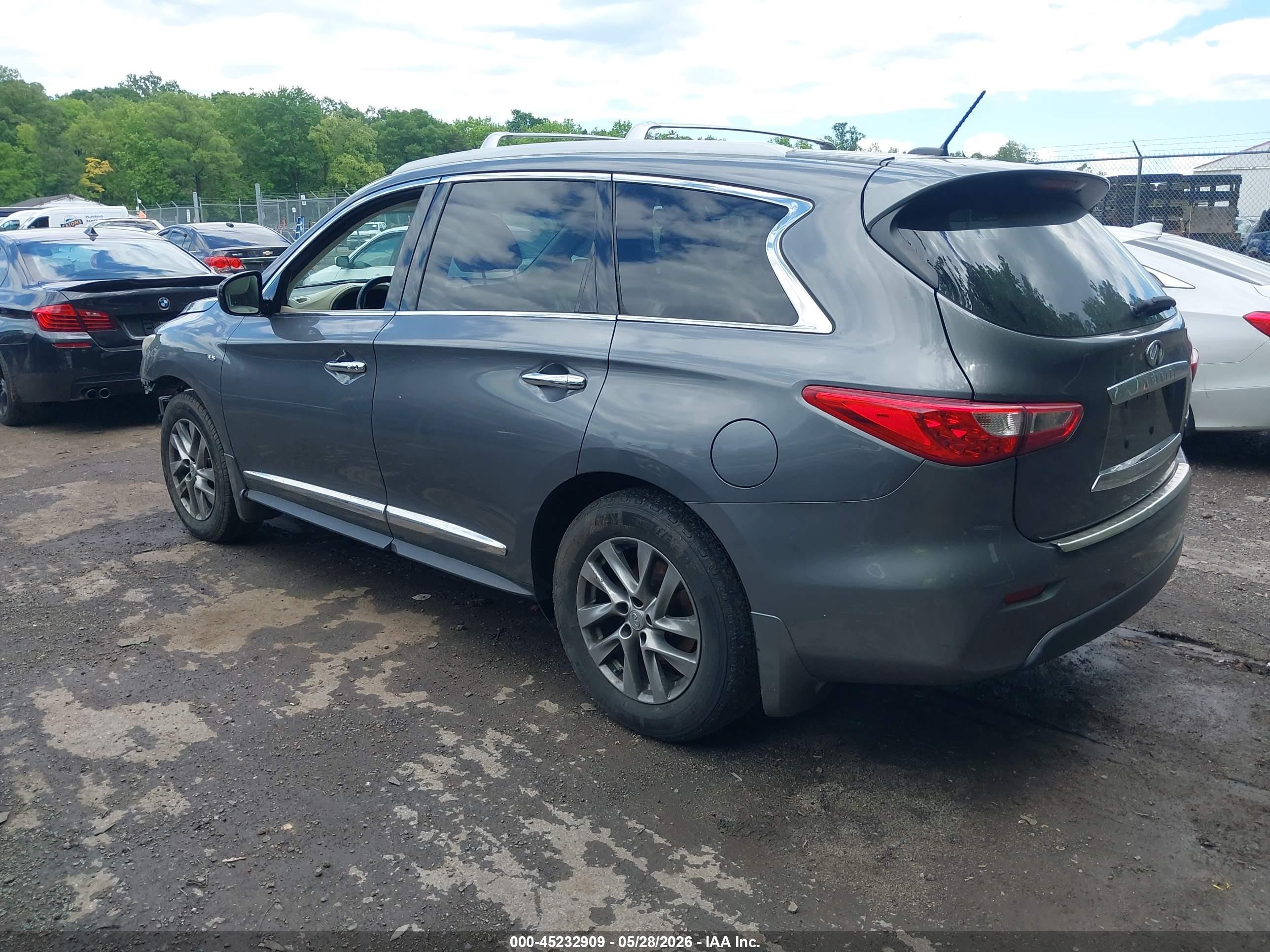 2015 Infiniti Qx60   Gray vin: 5N1AL0MM0FC520114