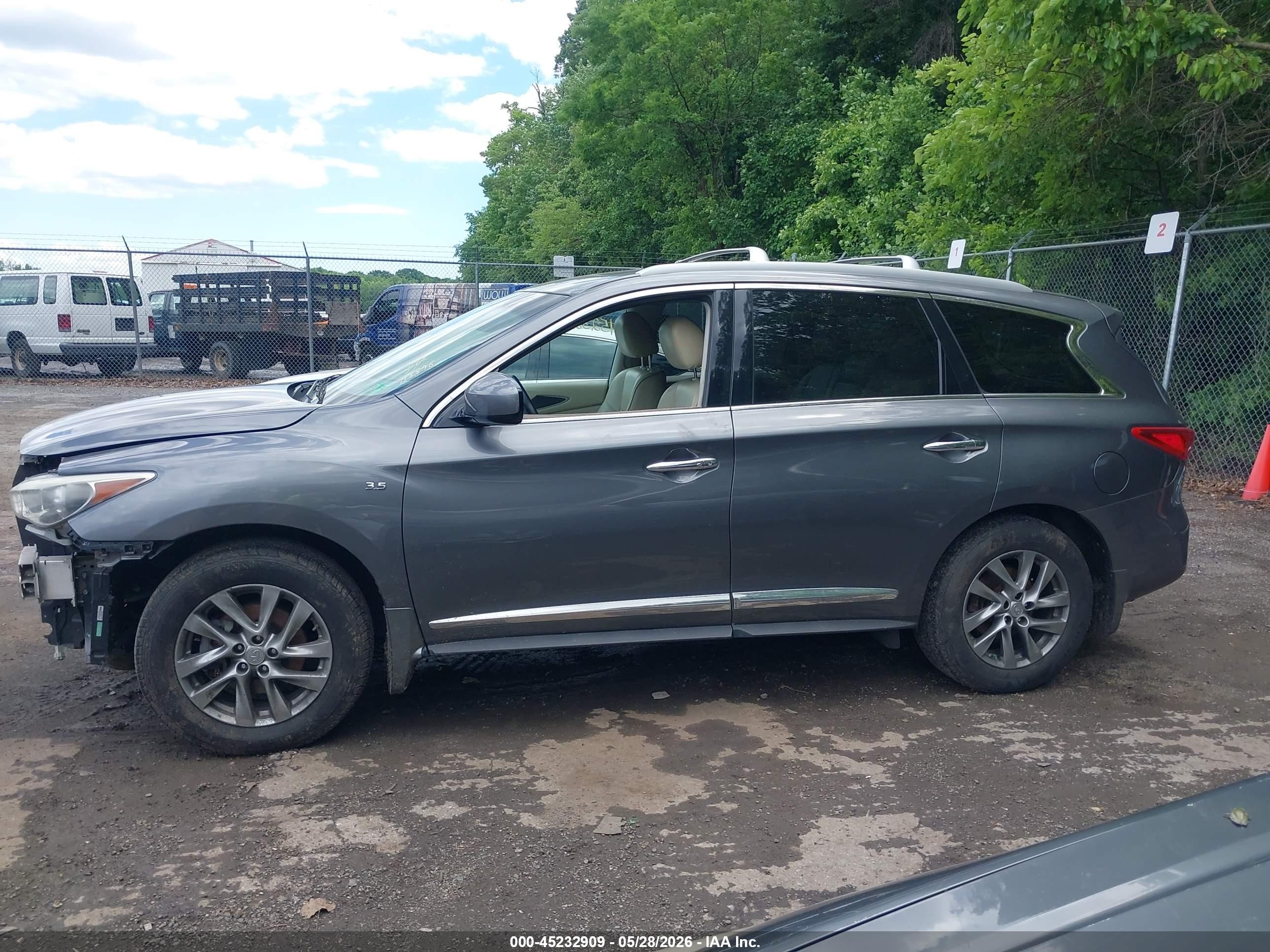 2015 Infiniti Qx60   Gray vin: 5N1AL0MM0FC520114