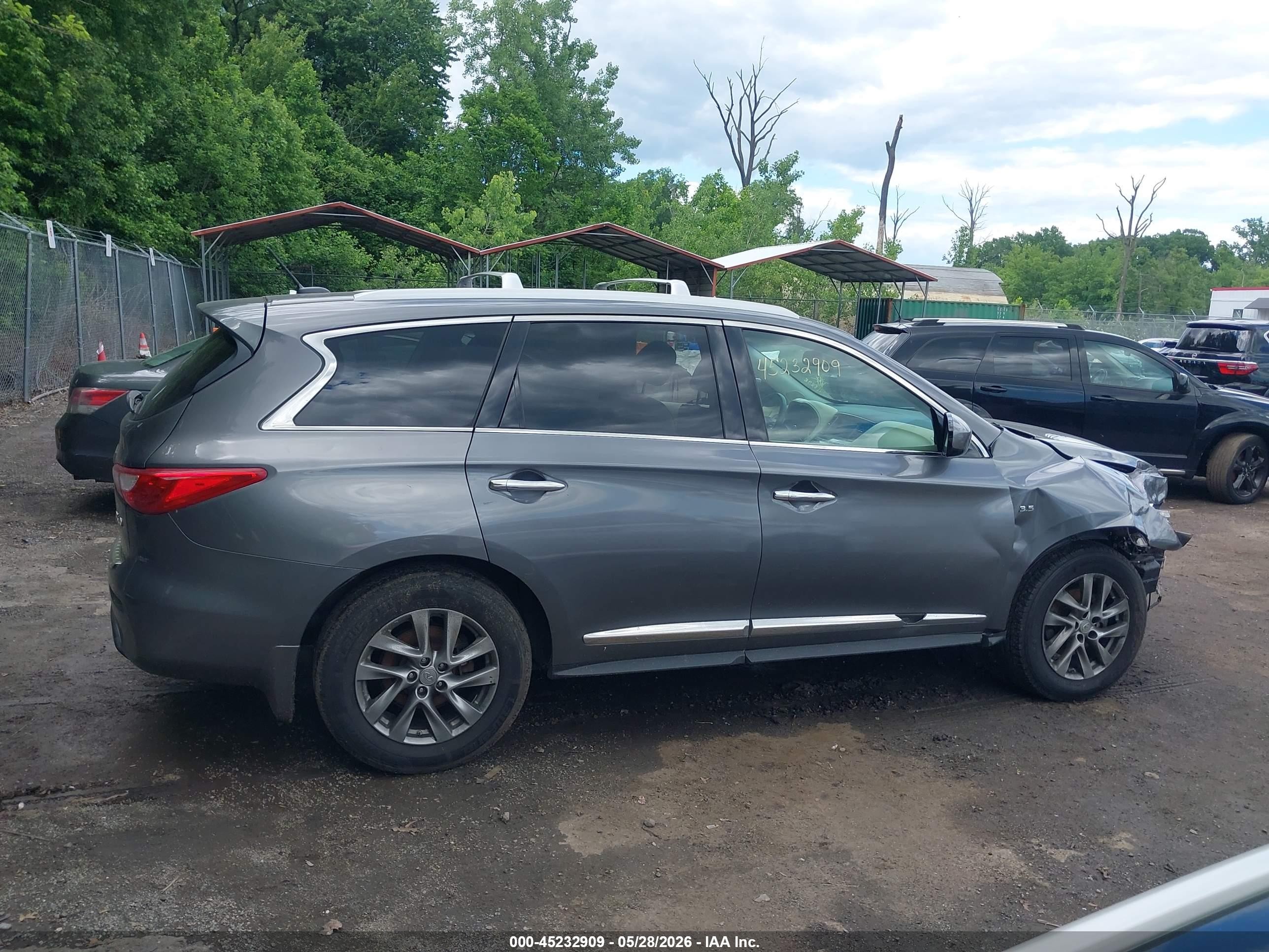 2015 Infiniti Qx60   Gray vin: 5N1AL0MM0FC520114