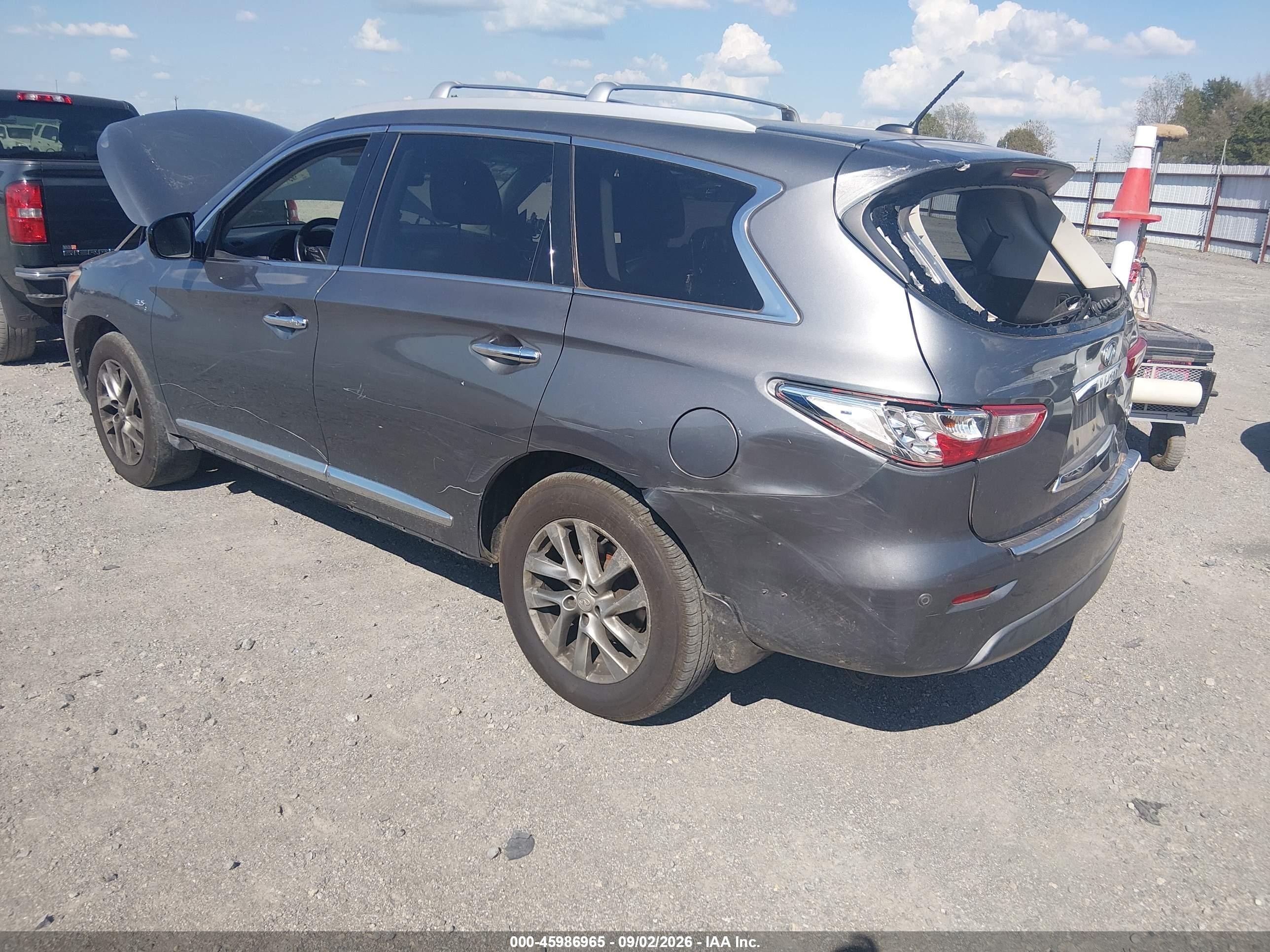 2015 Infiniti Qx60   Gray vin: 5N1AL0MM0FC524275