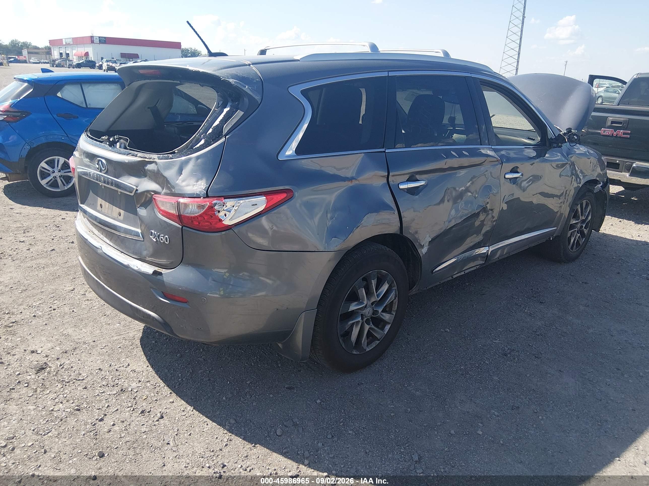 2015 Infiniti Qx60   Gray vin: 5N1AL0MM0FC524275