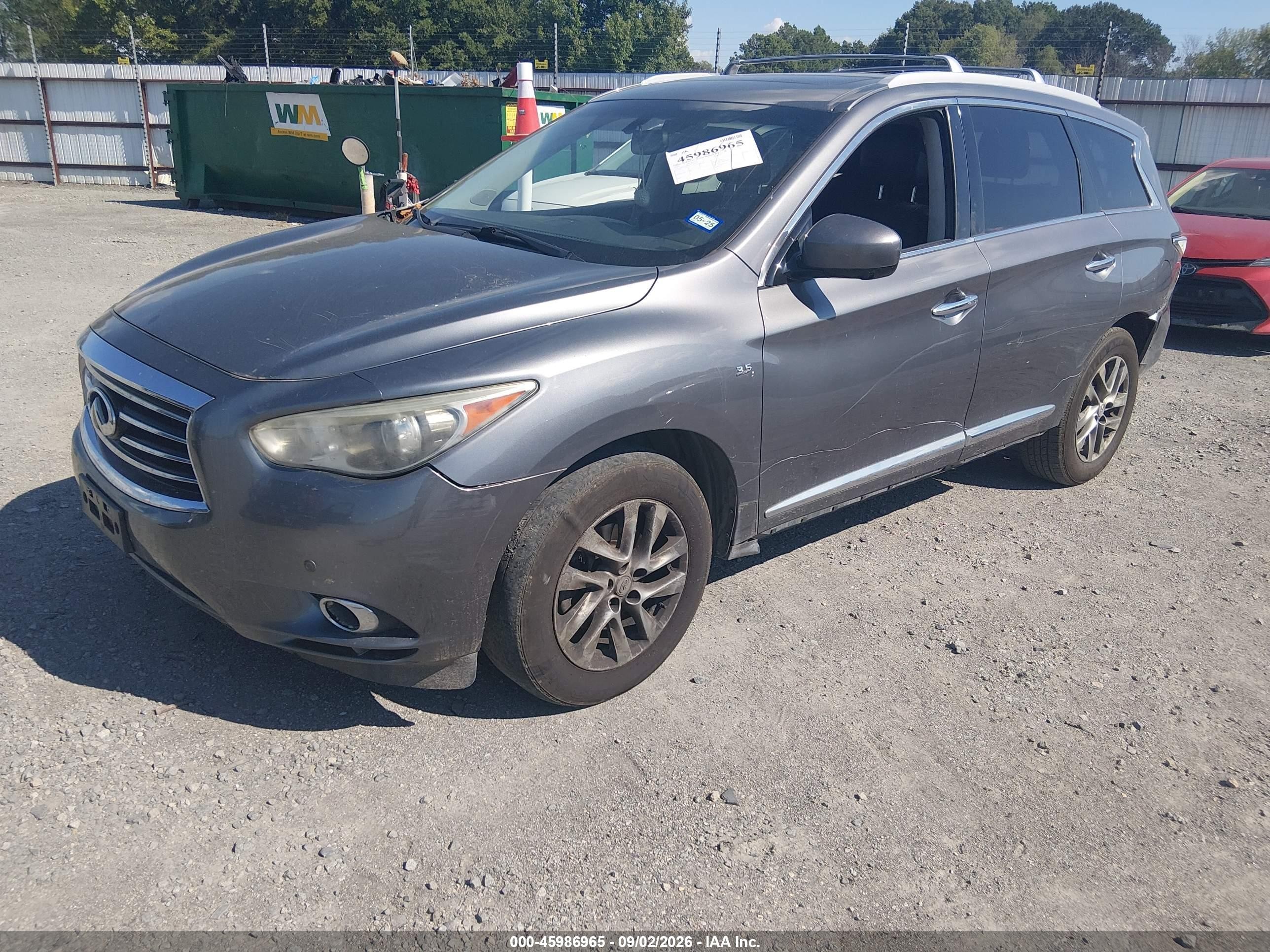 2015 Infiniti Qx60   Gray vin: 5N1AL0MM0FC524275