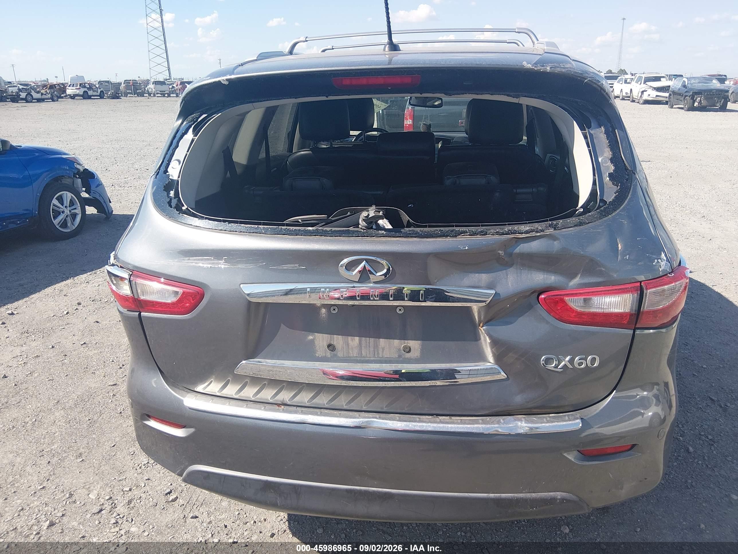 2015 Infiniti Qx60   Gray vin: 5N1AL0MM0FC524275