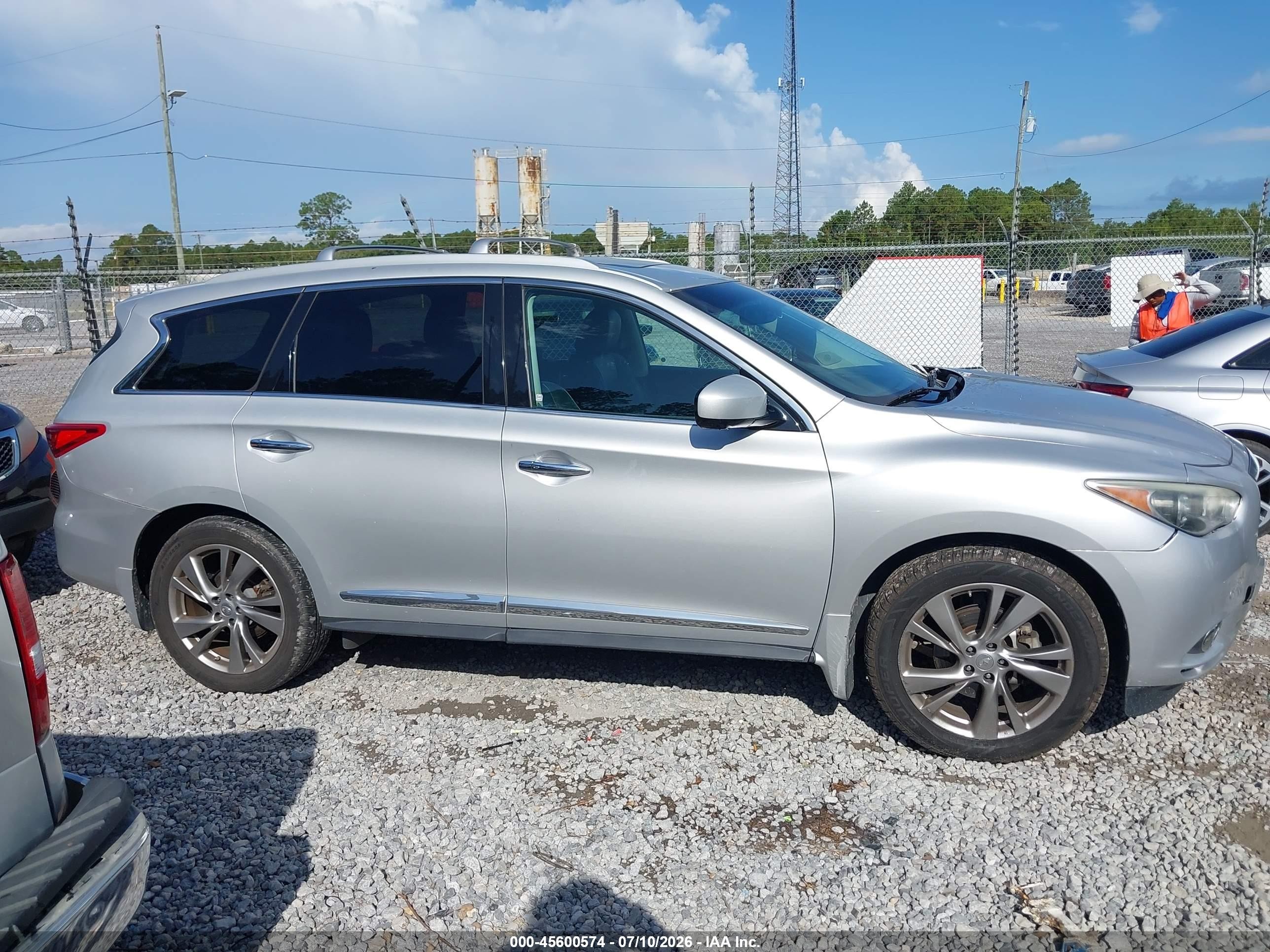 2015 Infiniti Qx60 Silver vin: 5N1AL0MM0FC526737