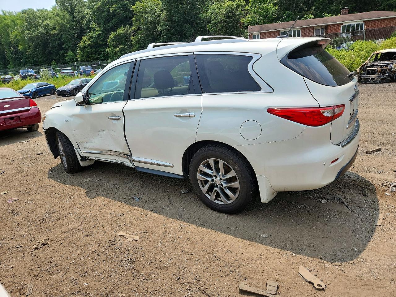 2015 Infiniti Qx60 Base White vin: 5N1AL0MM0FC534658