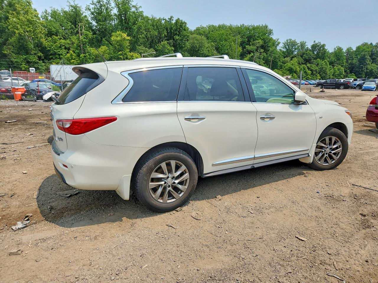 2015 Infiniti Qx60 Base White vin: 5N1AL0MM0FC534658