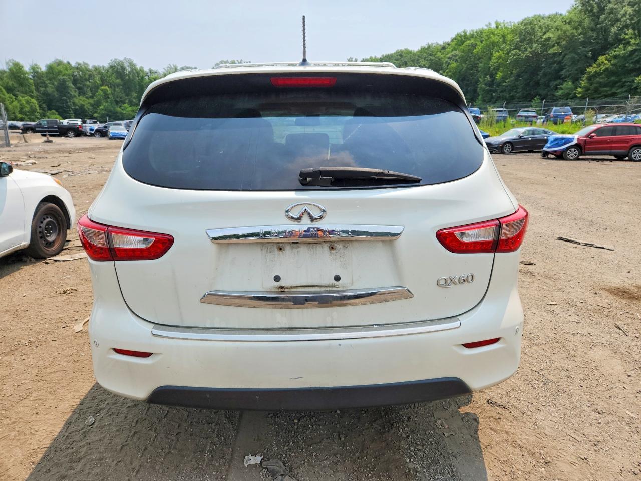 2015 Infiniti Qx60 Base White vin: 5N1AL0MM0FC534658