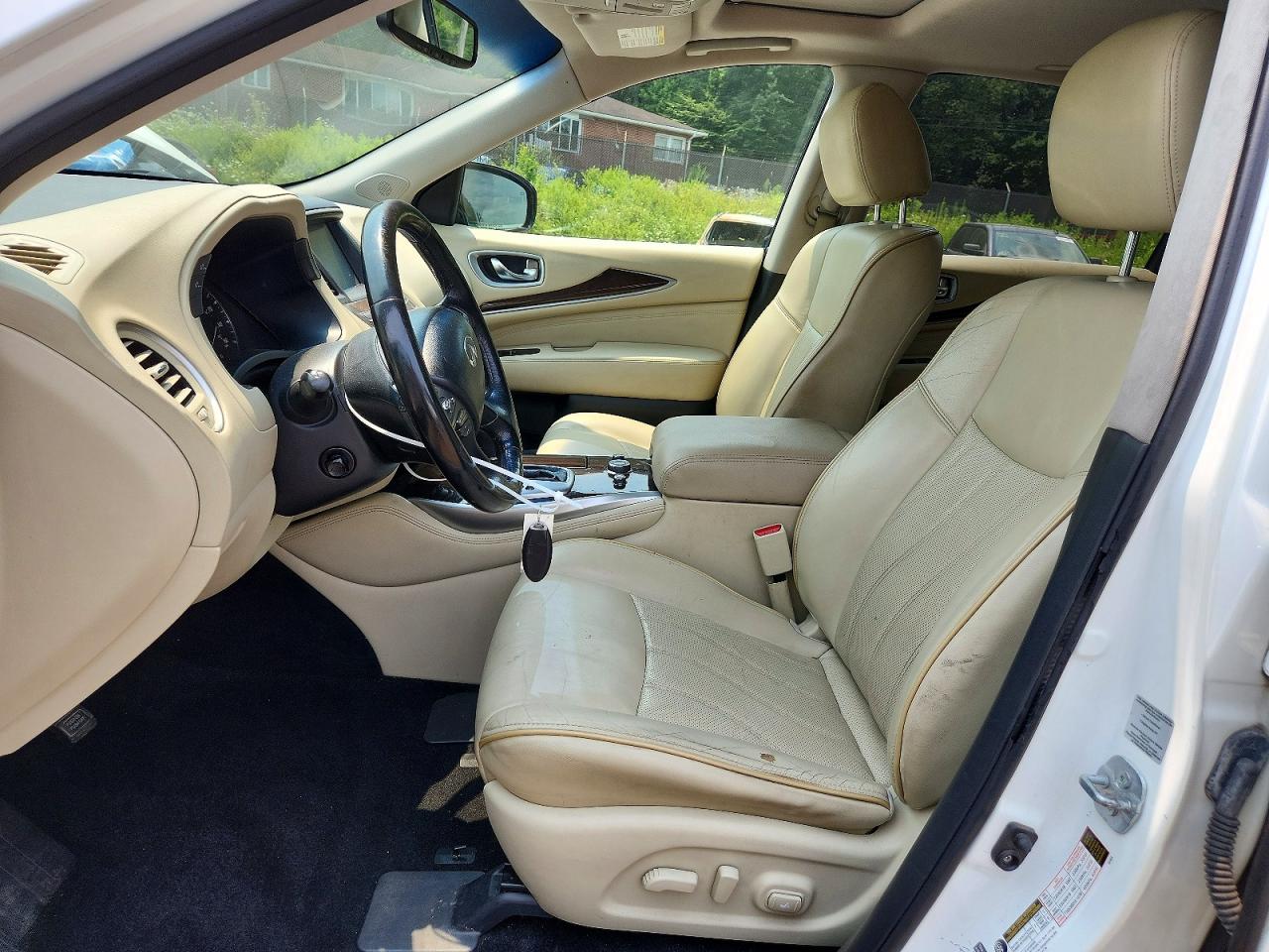 2015 Infiniti Qx60 Base White vin: 5N1AL0MM0FC534658
