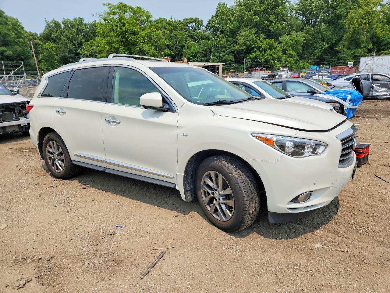 2015 Infiniti Qx60 Base White vin: 5N1AL0MM0FC534658