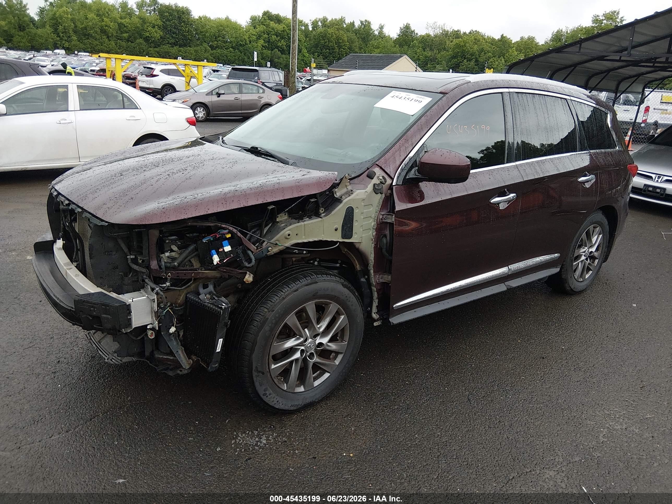 2015 Infiniti Qx60   Maroon vin: 5N1AL0MM0FC545238