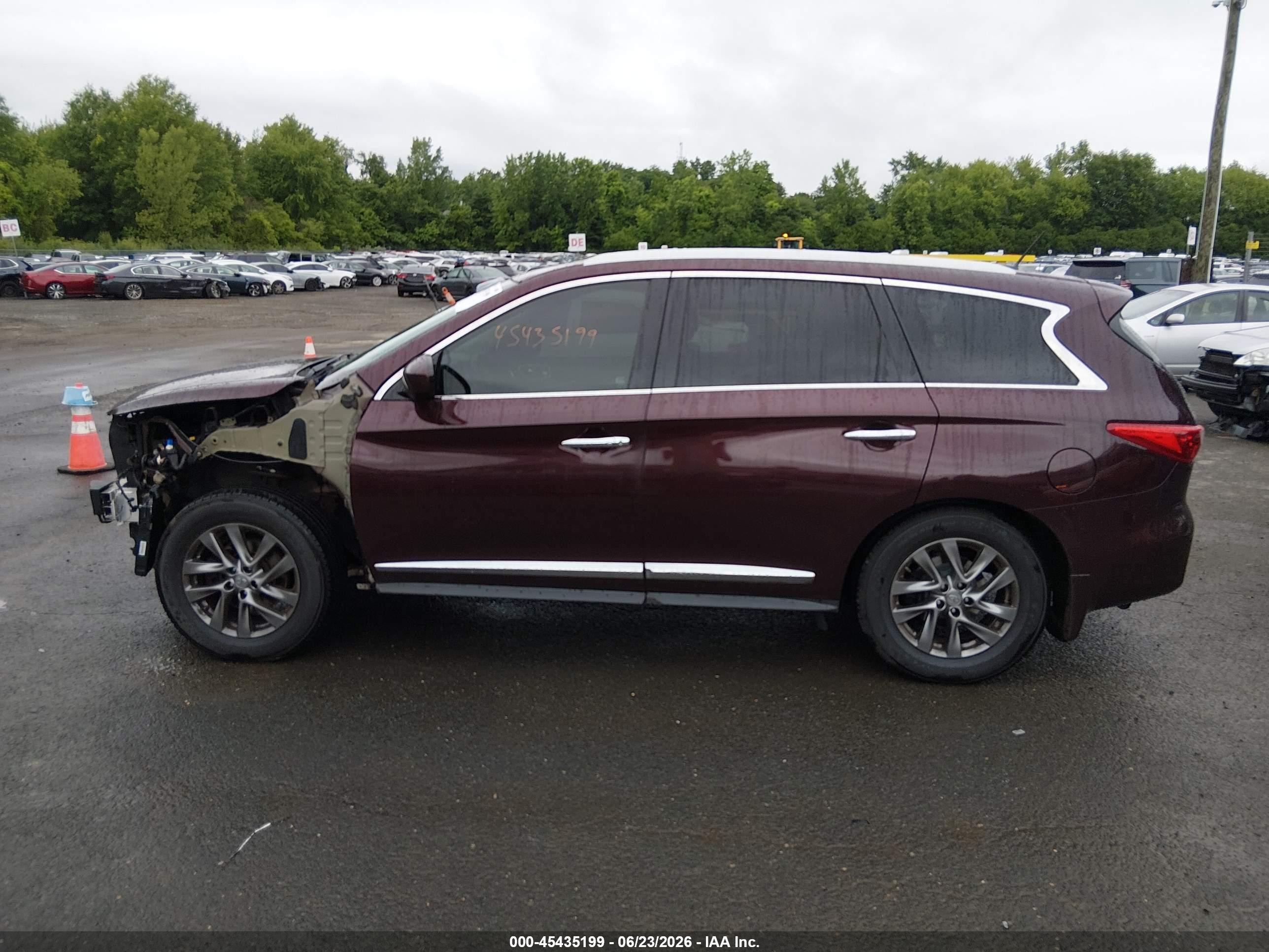 2015 Infiniti Qx60   Maroon vin: 5N1AL0MM0FC545238