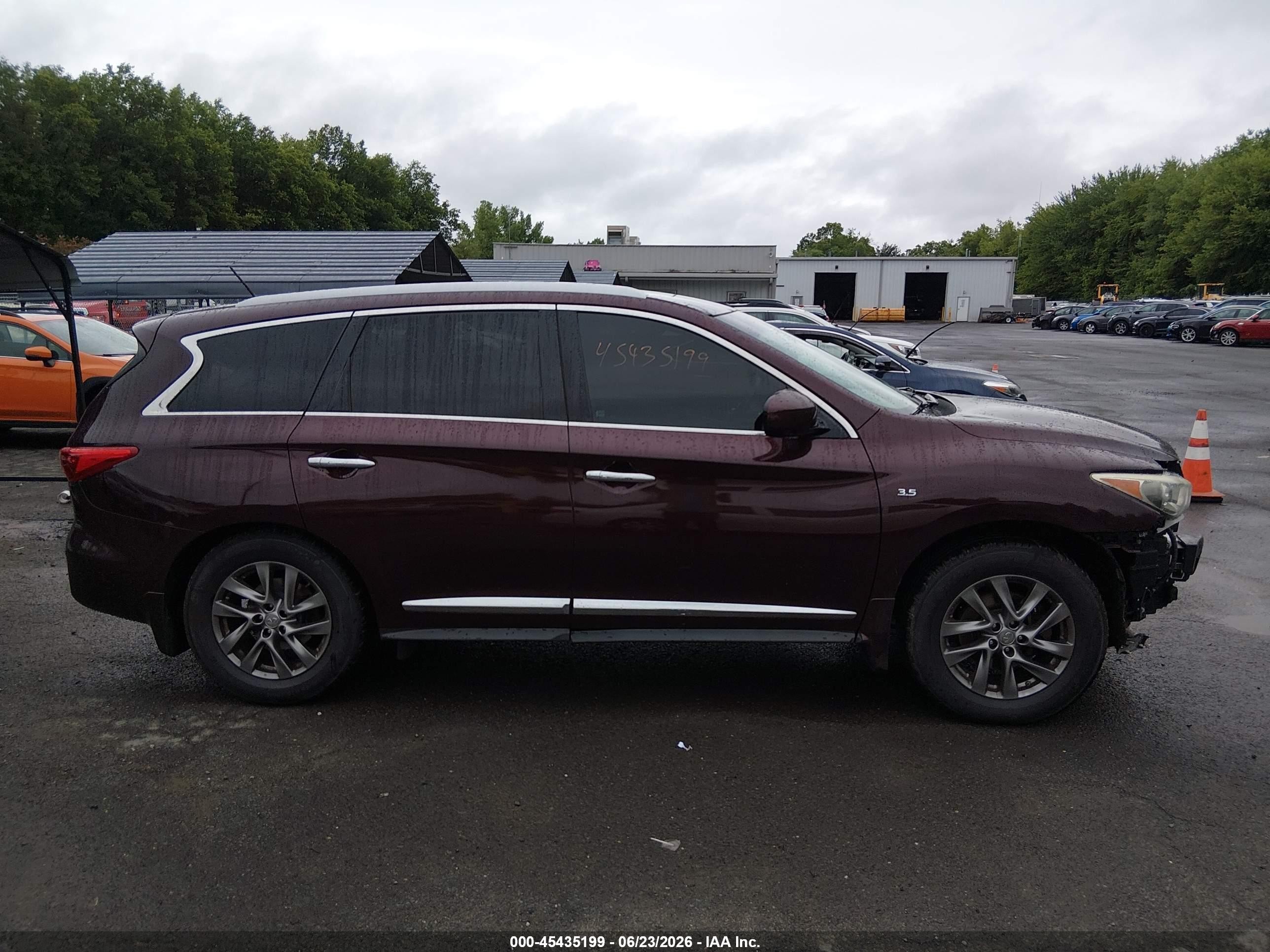 2015 Infiniti Qx60   Maroon vin: 5N1AL0MM0FC545238
