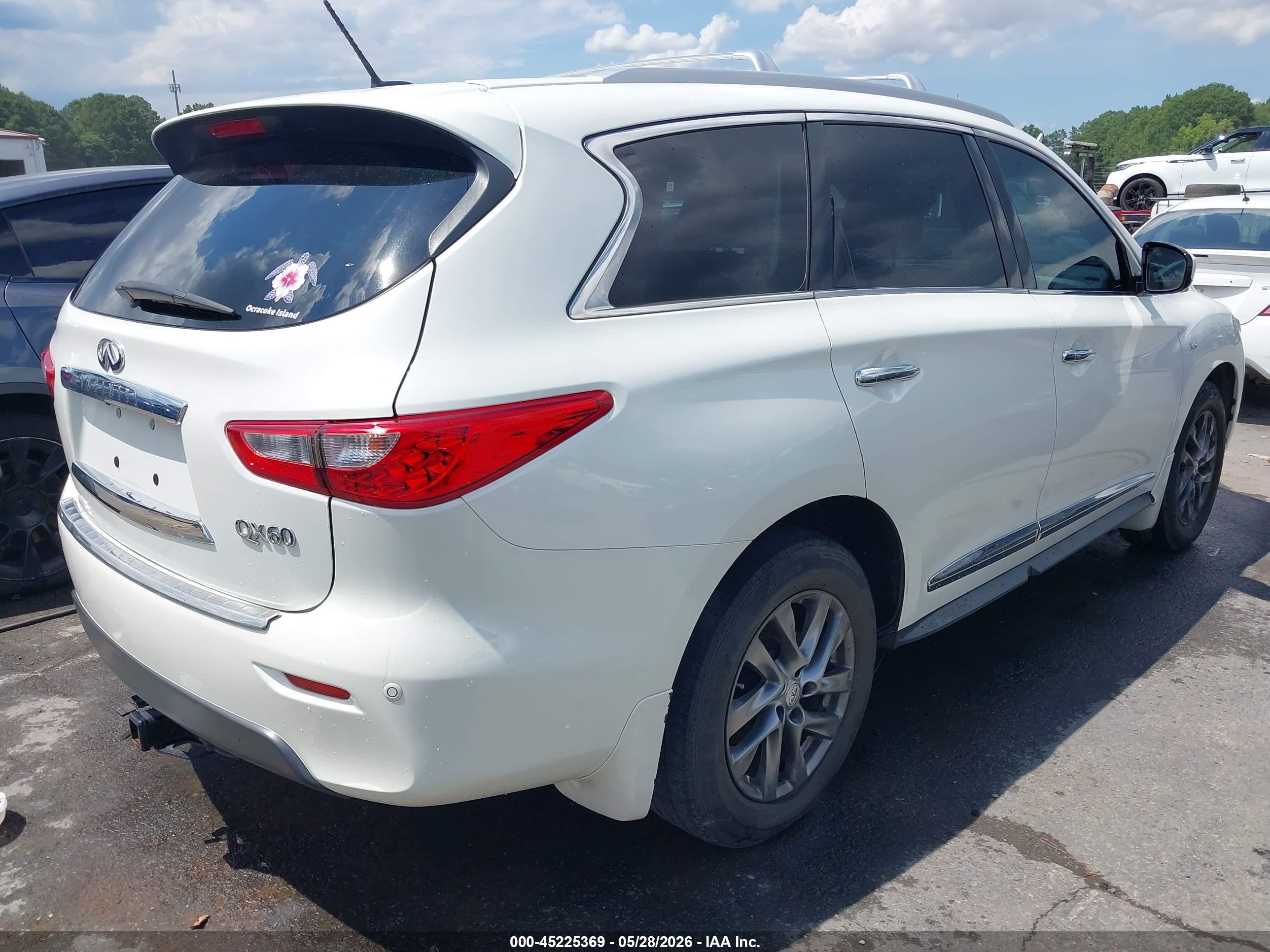2015 Infiniti Qx60   Cream vin: 5N1AL0MM0FC549919