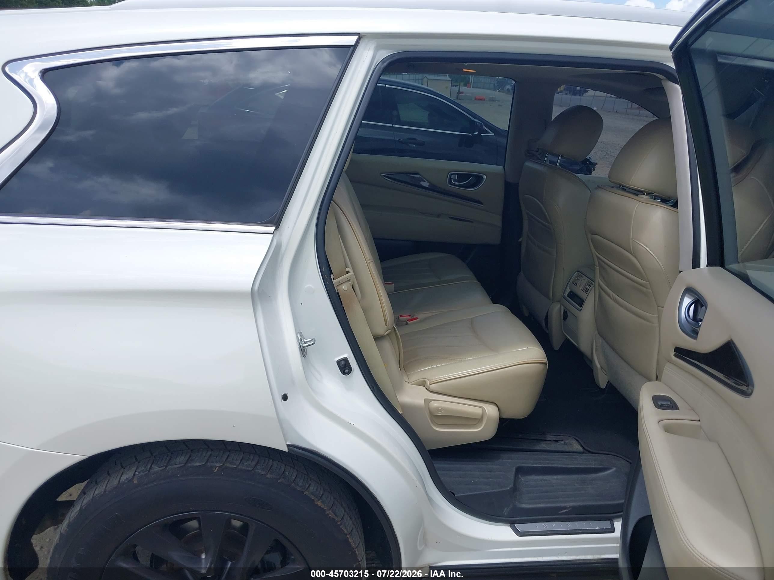 2015 Infiniti Qx60   White vin: 5N1AL0MM0FC552884