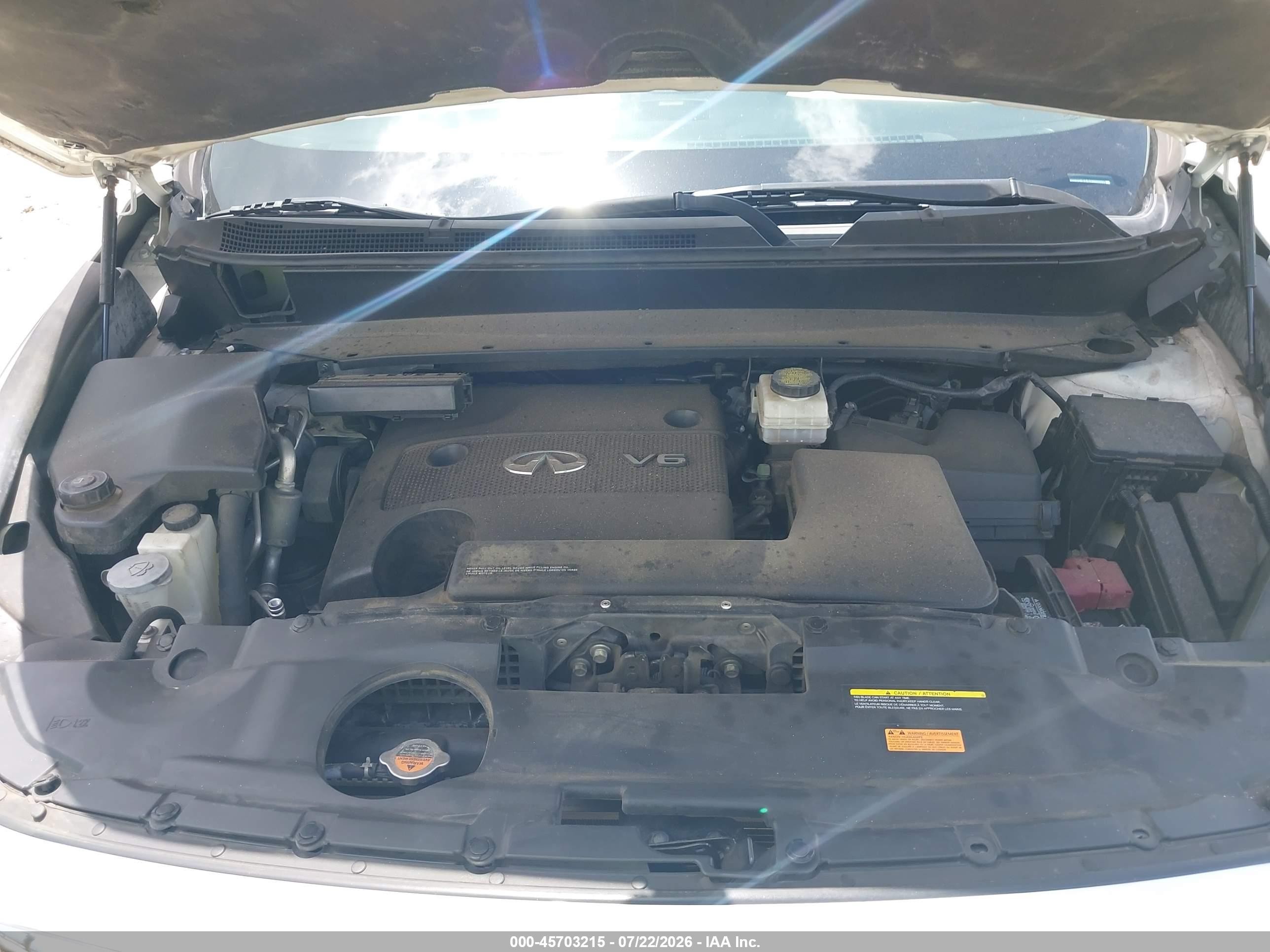 2015 Infiniti Qx60   White vin: 5N1AL0MM0FC552884