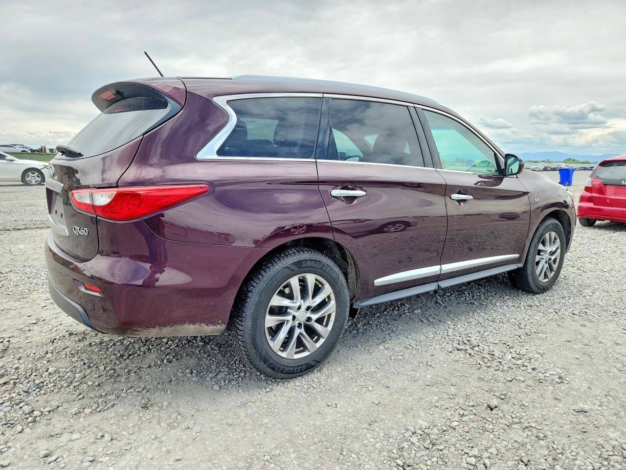2015 Infiniti Qx60 Base Burgundy vin: 5N1AL0MM0FC556269