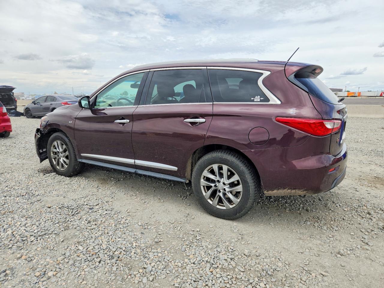 2015 Infiniti Qx60 Base Burgundy vin: 5N1AL0MM0FC556269