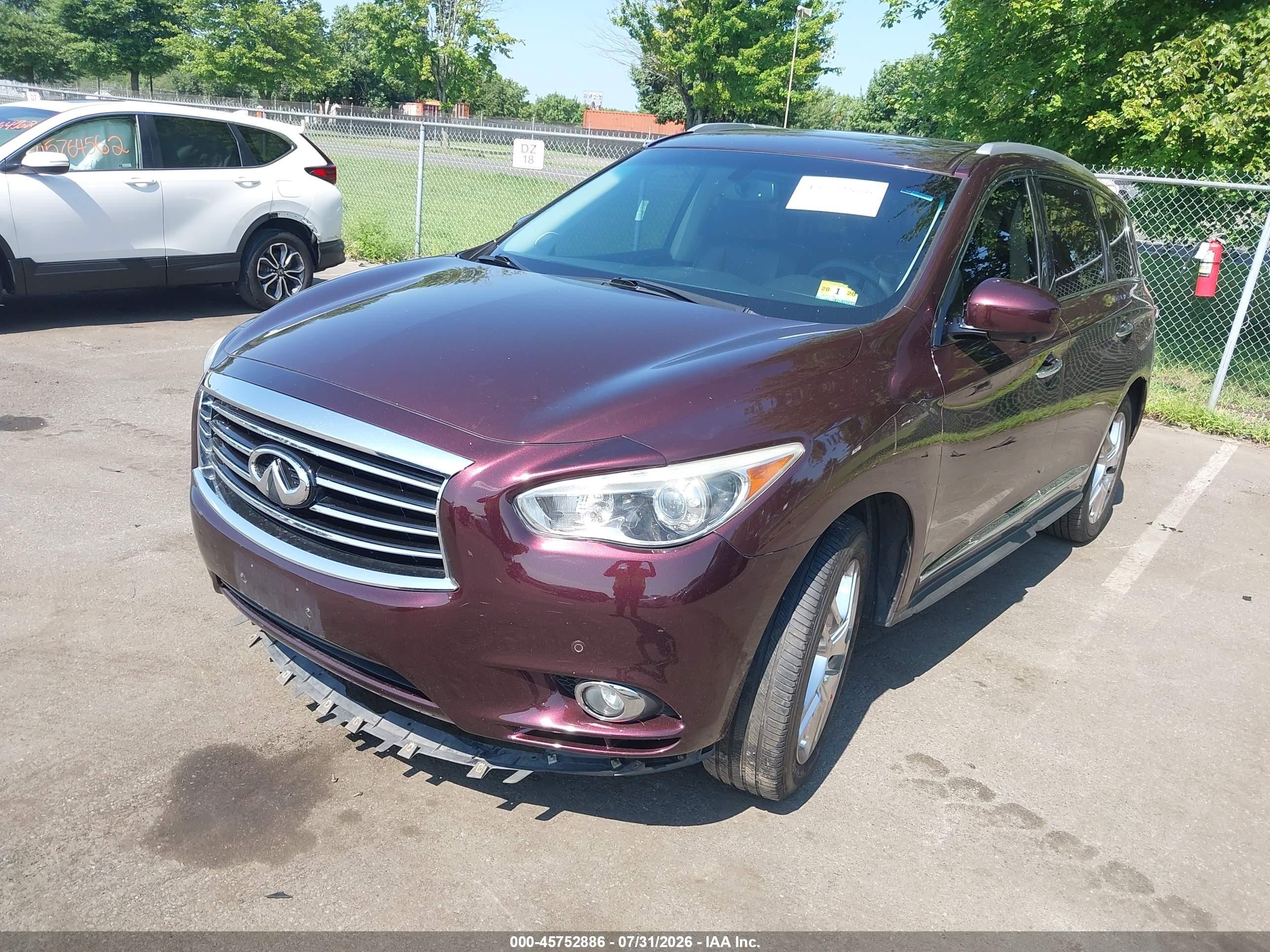 2013 Infiniti Jx35   Бордовый vin: 5N1AL0MM1DC302079