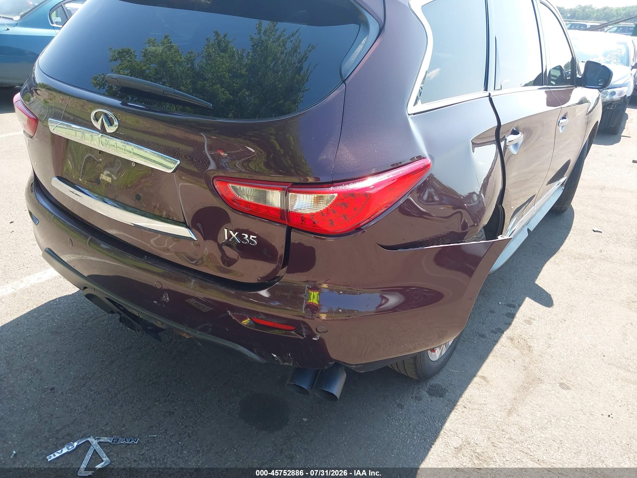 2013 Infiniti Jx35   Бордовый vin: 5N1AL0MM1DC302079