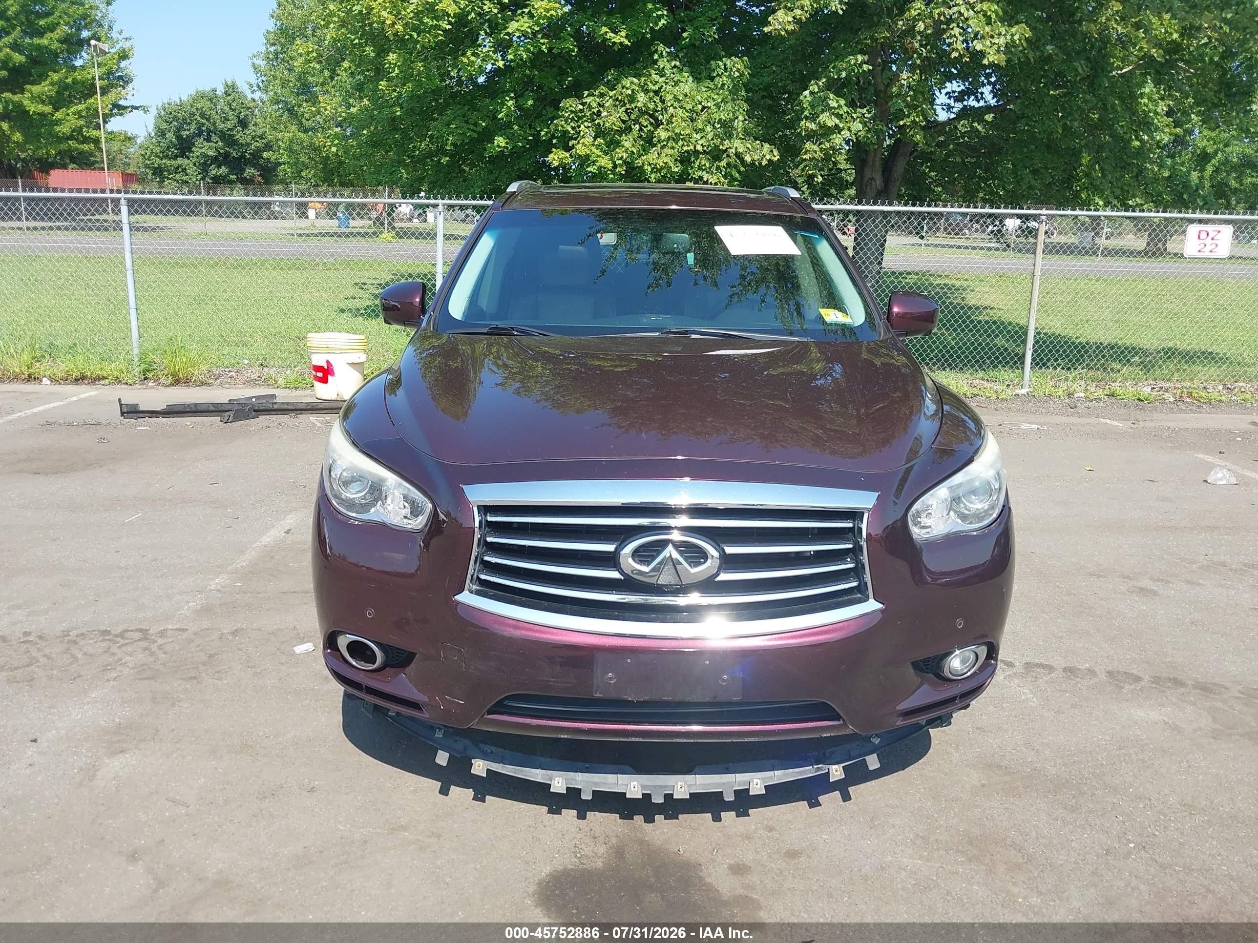 2013 Infiniti Jx35   Бордовый vin: 5N1AL0MM1DC302079
