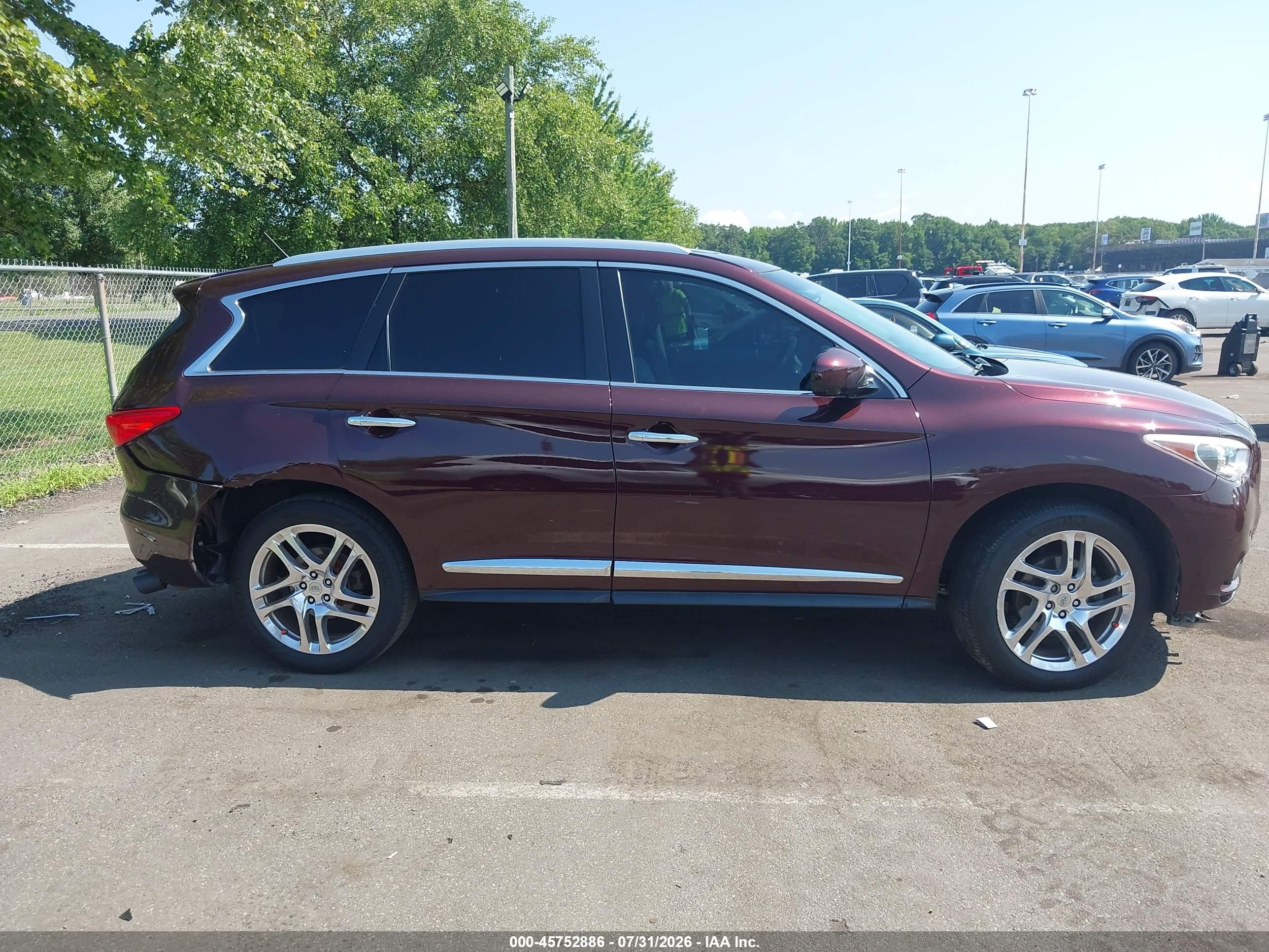 2013 Infiniti Jx35   Бордовый vin: 5N1AL0MM1DC302079