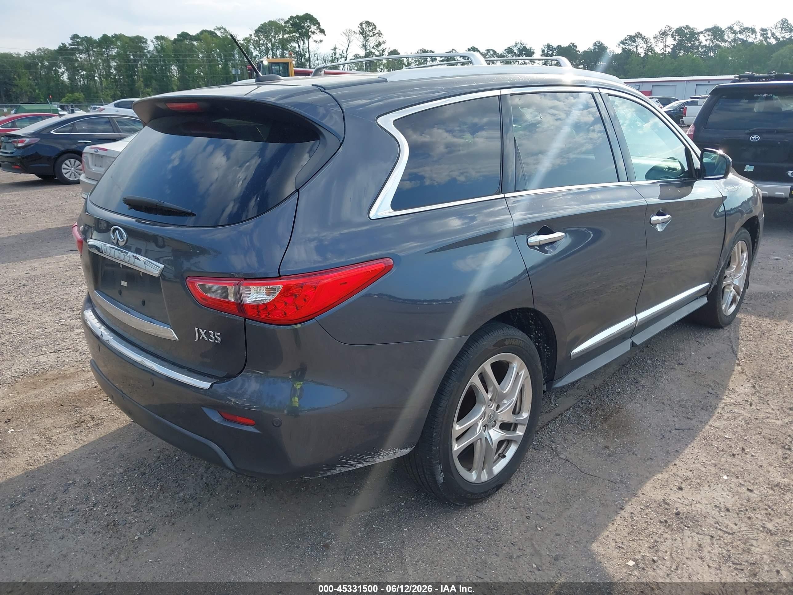 2013 Infiniti Jx35   Gray vin: 5N1AL0MM1DC307623