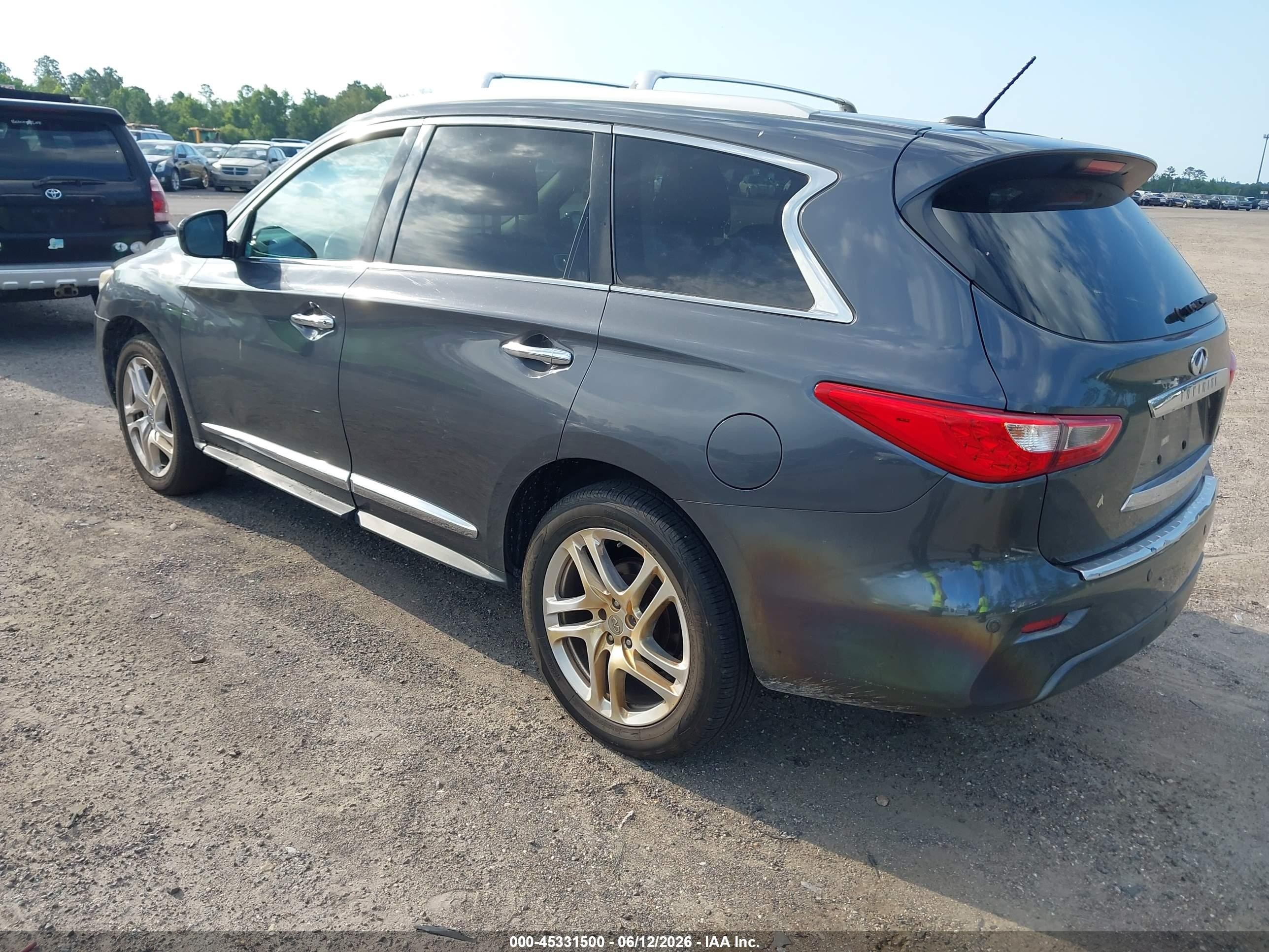 2013 Infiniti Jx35   Gray vin: 5N1AL0MM1DC307623