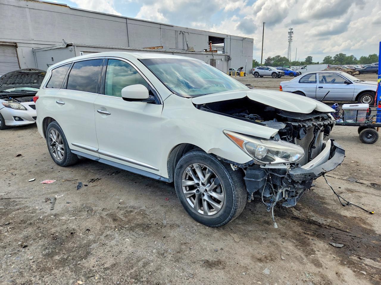 2013 Infiniti Jx35 Base White vin: 5N1AL0MM1DC319772