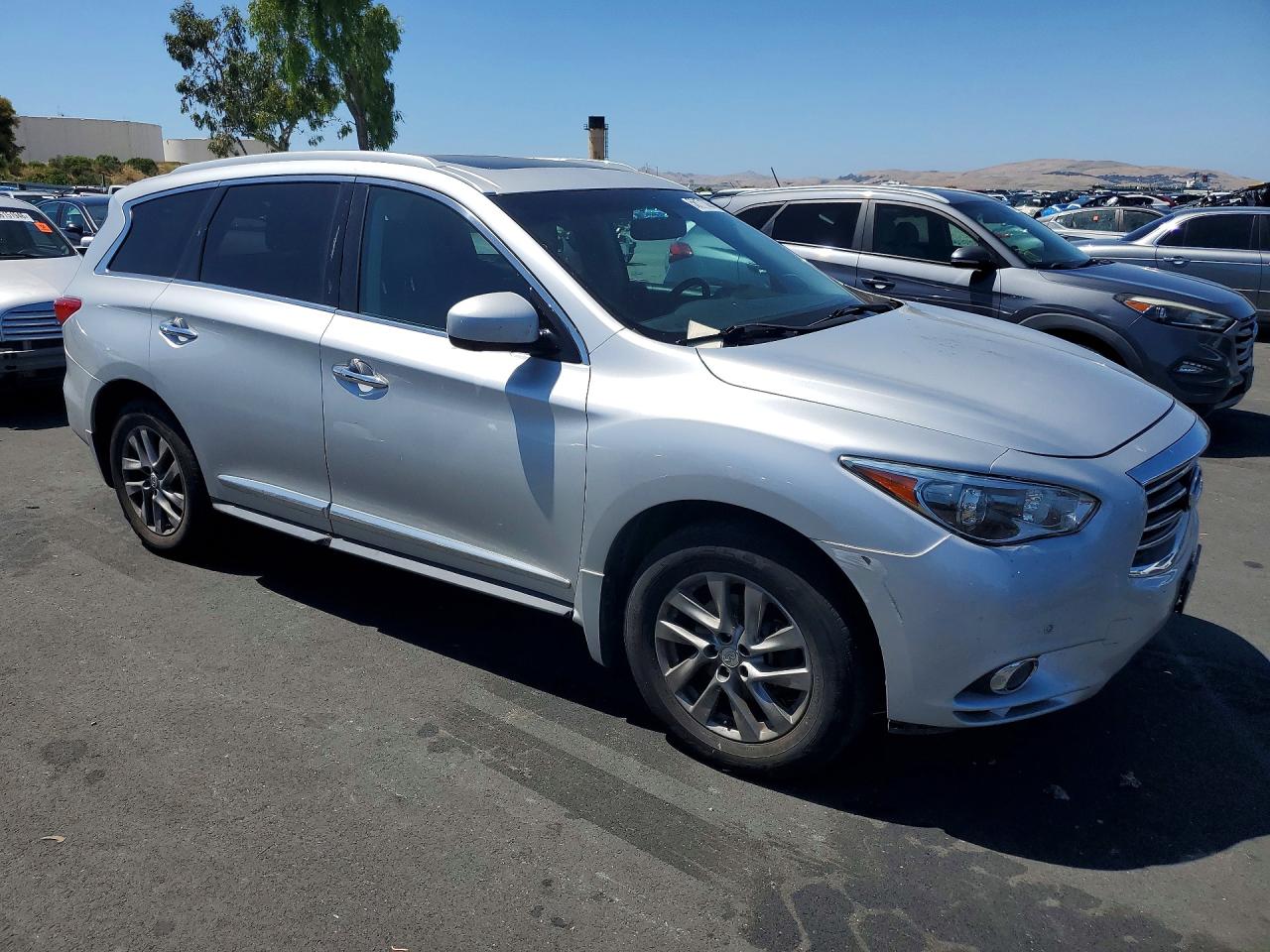 2013 Infiniti Jx35 Base Silver vin: 5N1AL0MM1DC330710