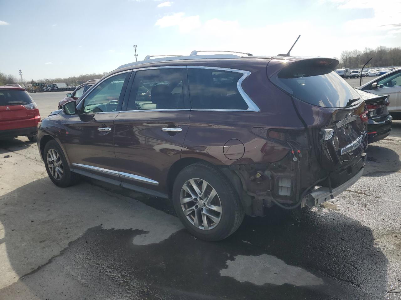 2013 Infiniti Jx35 Burgundy vin: 5N1AL0MM1DC343182