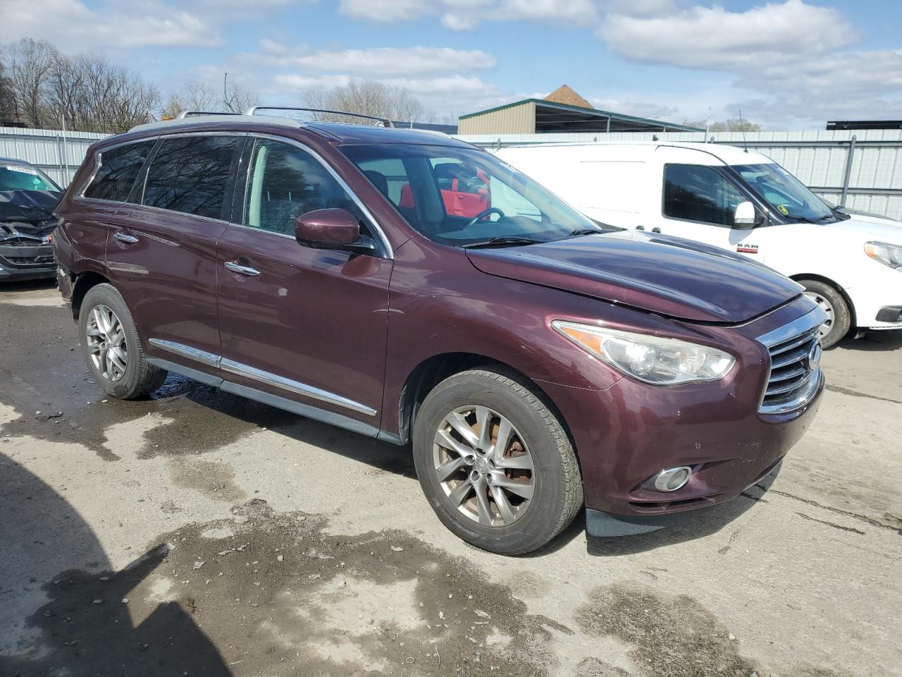 2013 Infiniti Jx35 Burgundy vin: 5N1AL0MM1DC343182