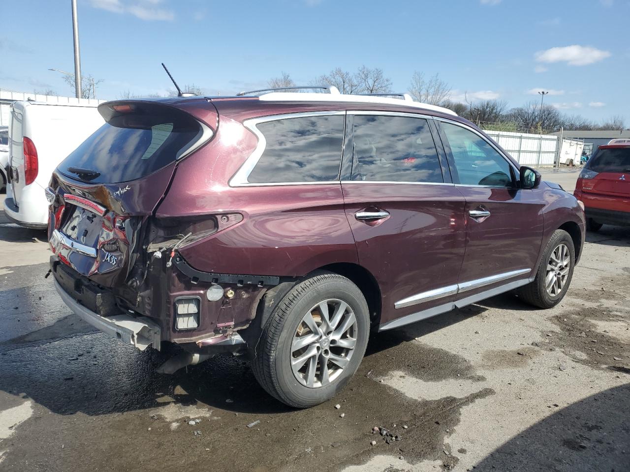 2013 Infiniti Jx35 Burgundy vin: 5N1AL0MM1DC343182