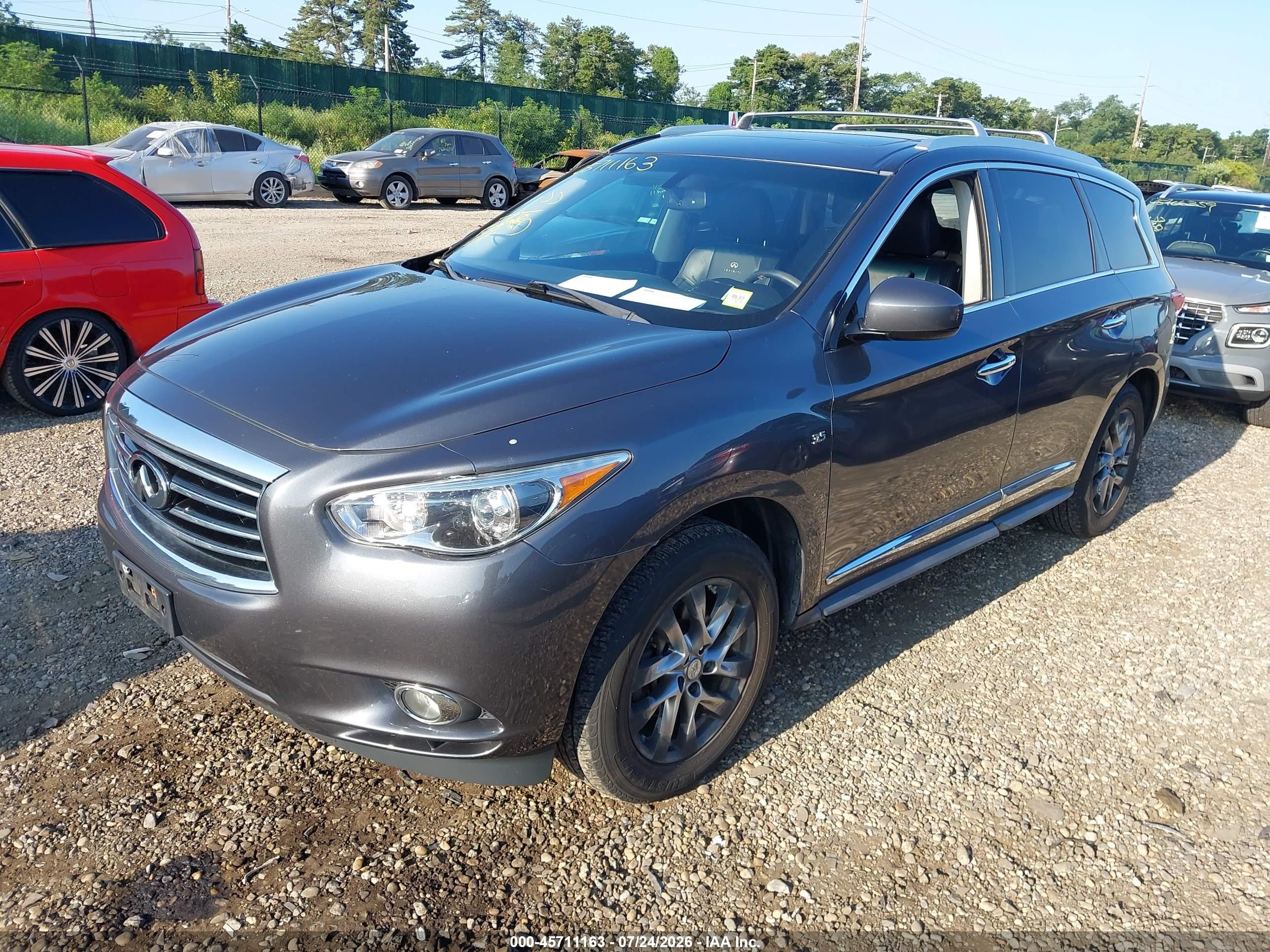 2014 Infiniti Qx60   Gray vin: 5N1AL0MM1EC500047